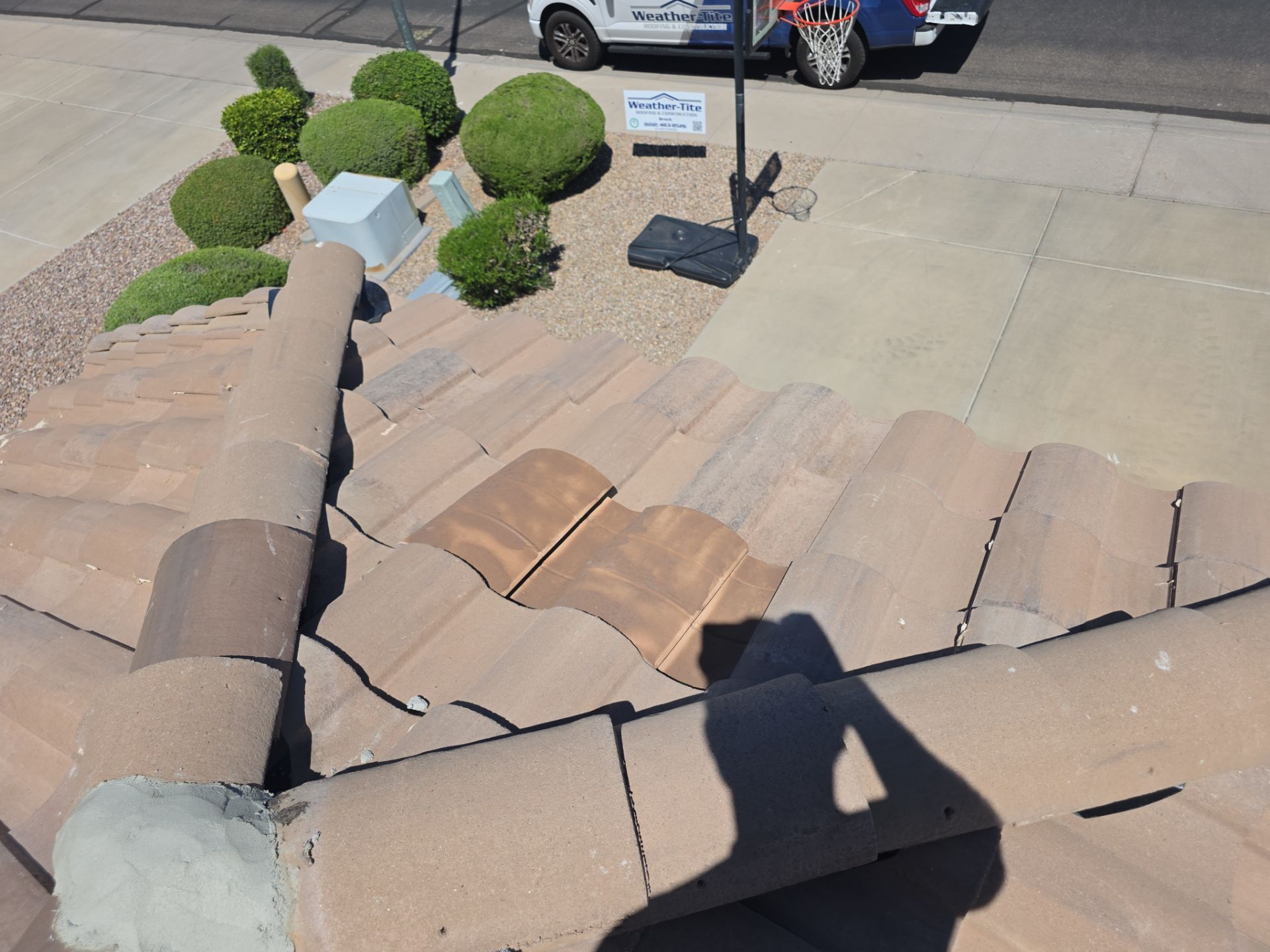 Tile Reset using Concrete Tiles in Mesa, Arizona by Weather-Tite Roofing