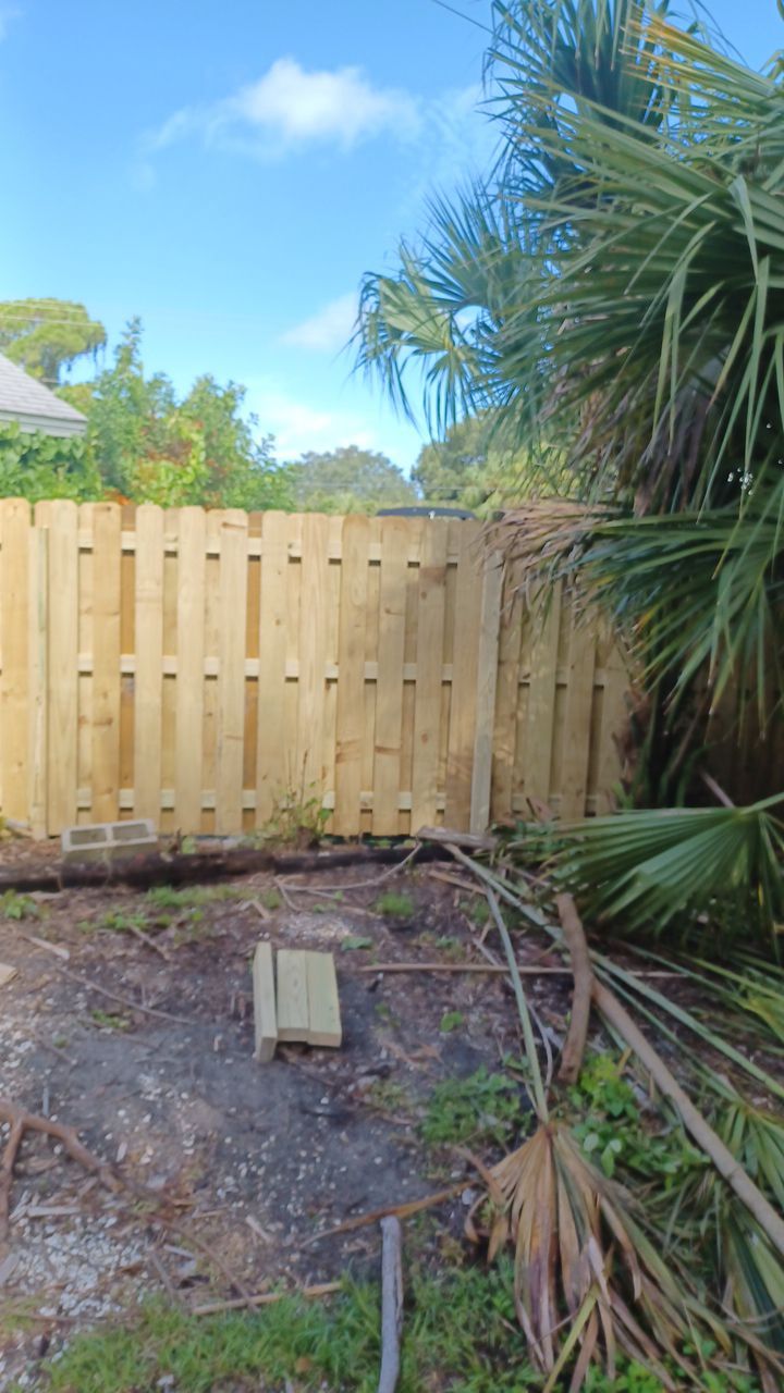 Nokomis, FL 6ft. Tall Treated Wood Shadowbox  by Asap fence and gates, LLC