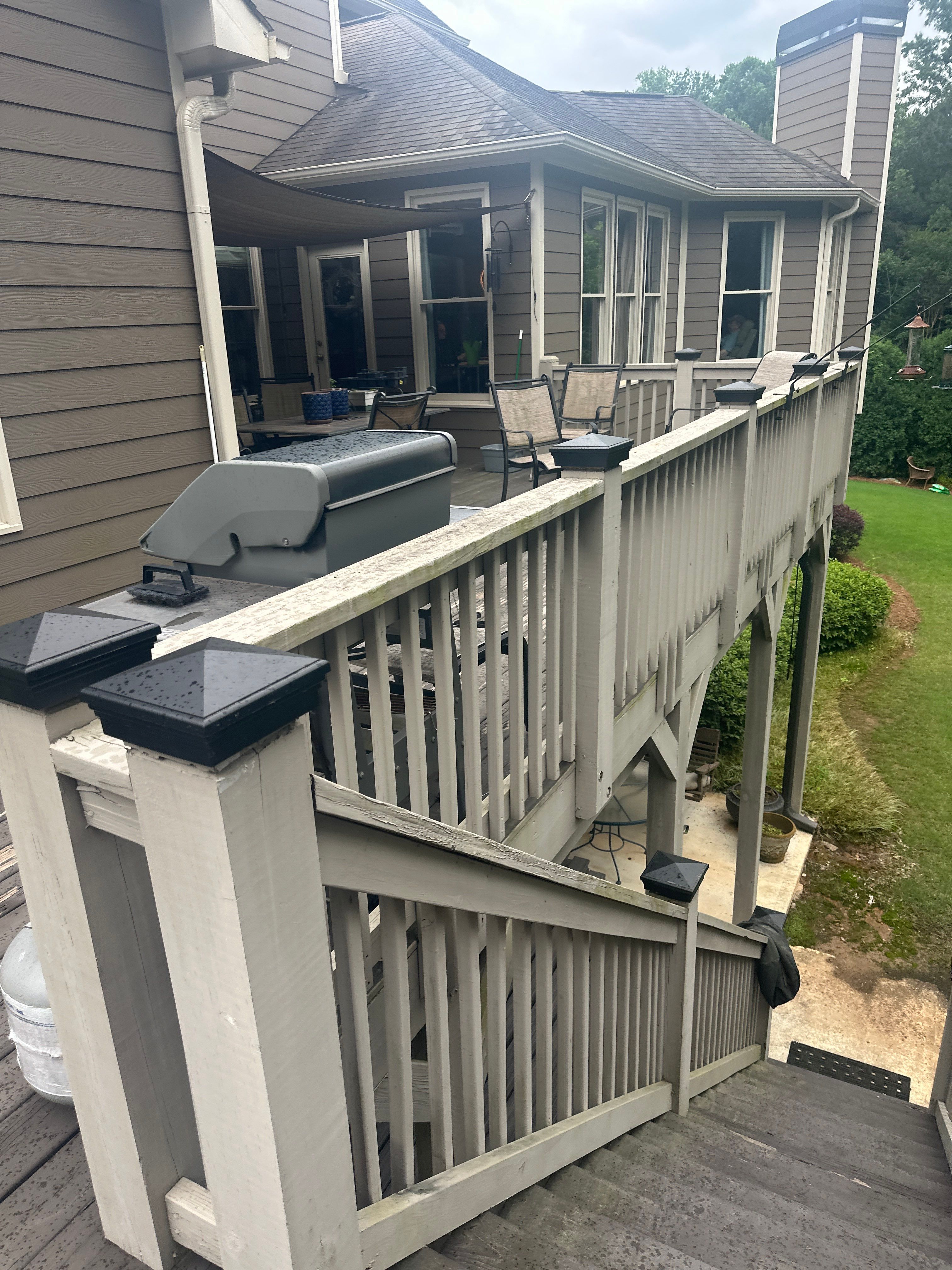 Woodstock, GA Deck Resurface using Trex Enhance Natural Series in the Rocky Harbor Color by Nelson Exteriors 