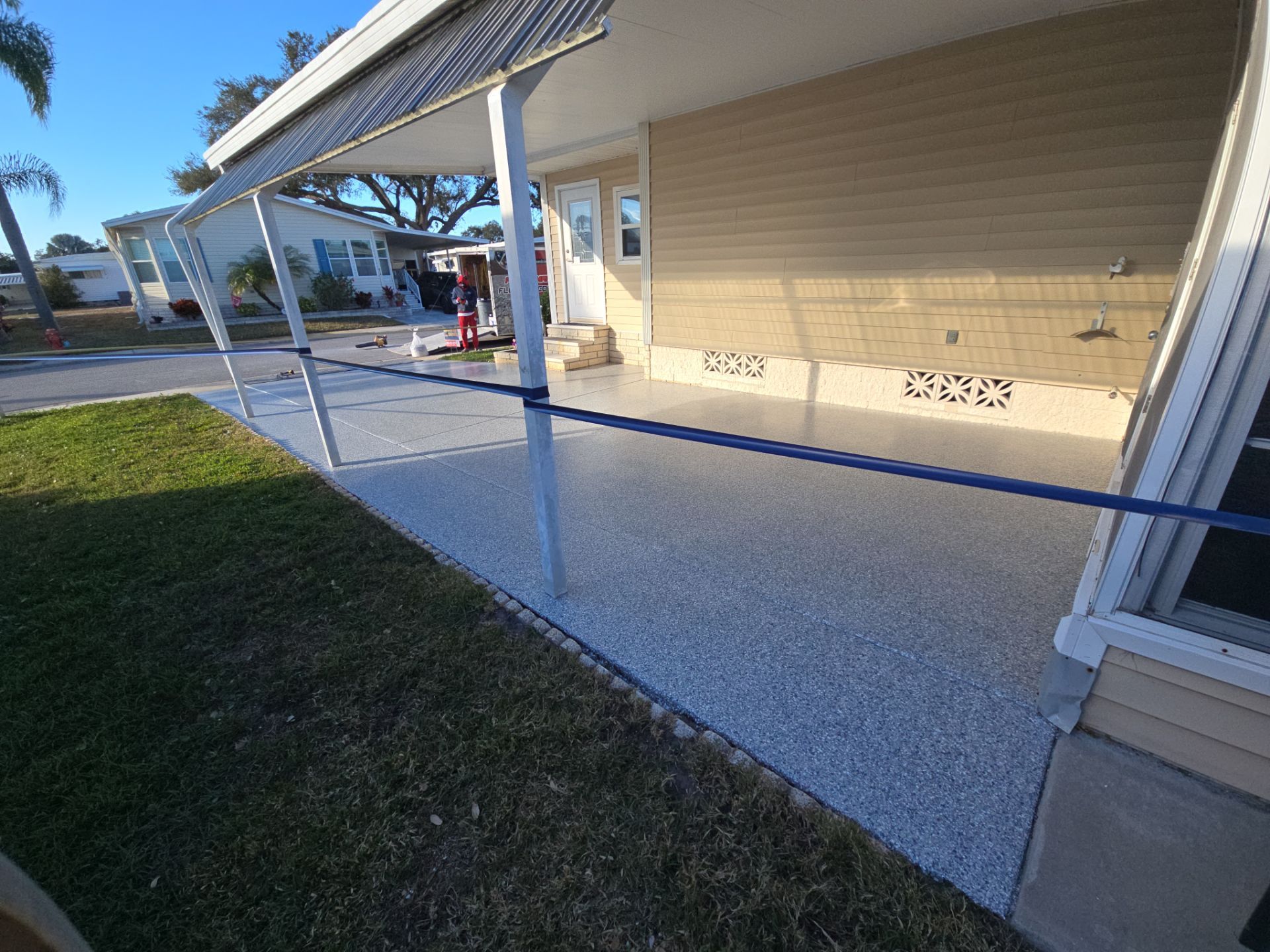 Largo, FL Driveway Concrete Coating by Performance Floors & Coating