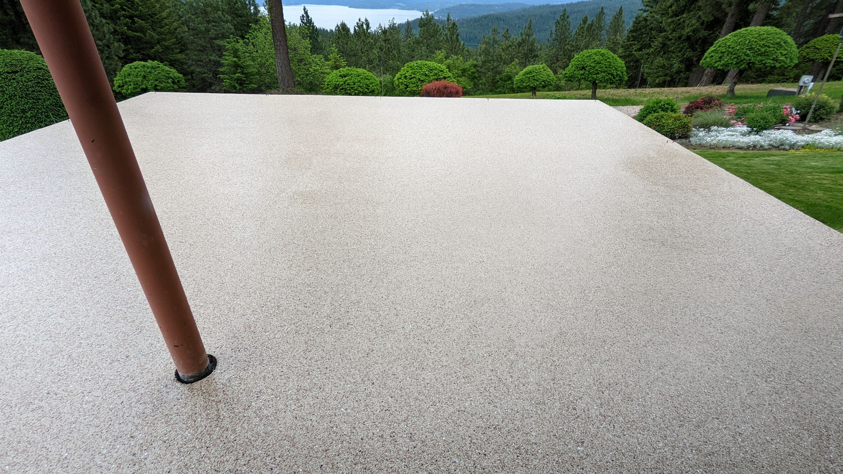 Patio Transformation using Pecan by Croc Coatings, LLC