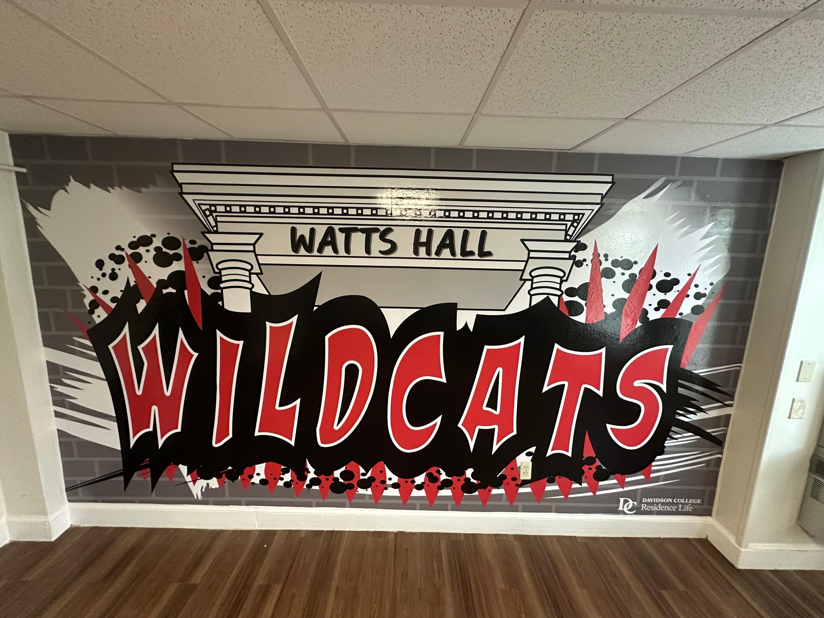 Davidson College - Interior Wall Graphic Installation by QC Signs and Graphics