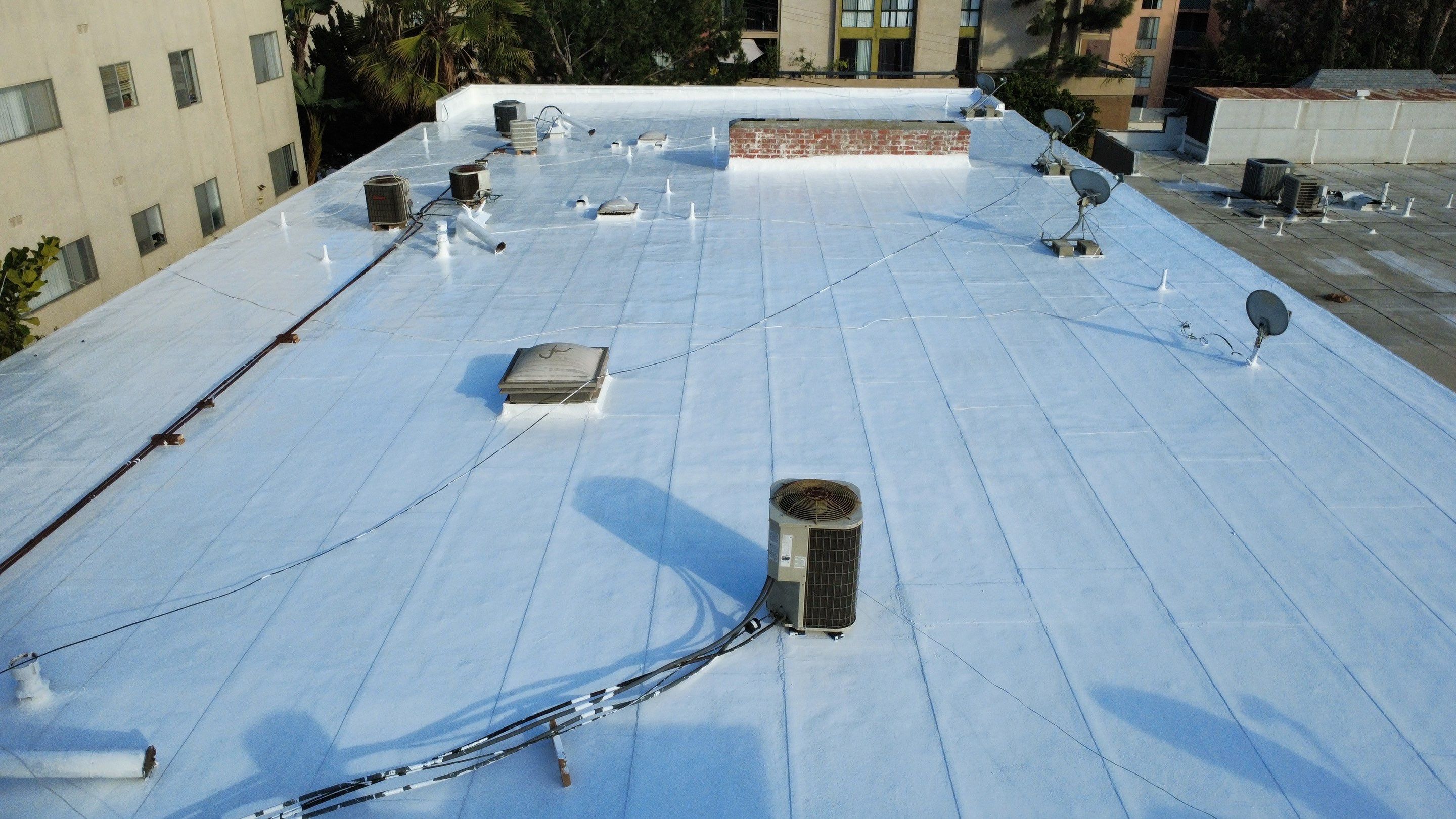 Silicone Coating- Apartment Building in West Hollywood by Hull Brothers Roofing