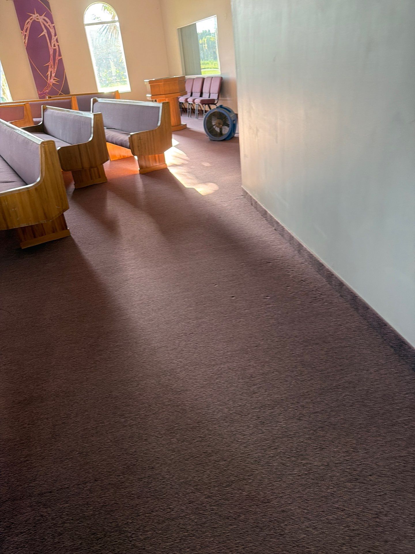 Water Damage Mitigation and Structural Drying for Okeechobee Church by SuperClean 