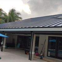 24ga 1.5" Mechanical Seam Dark Bronze by Total Roofing System The Metal Roof Experts
