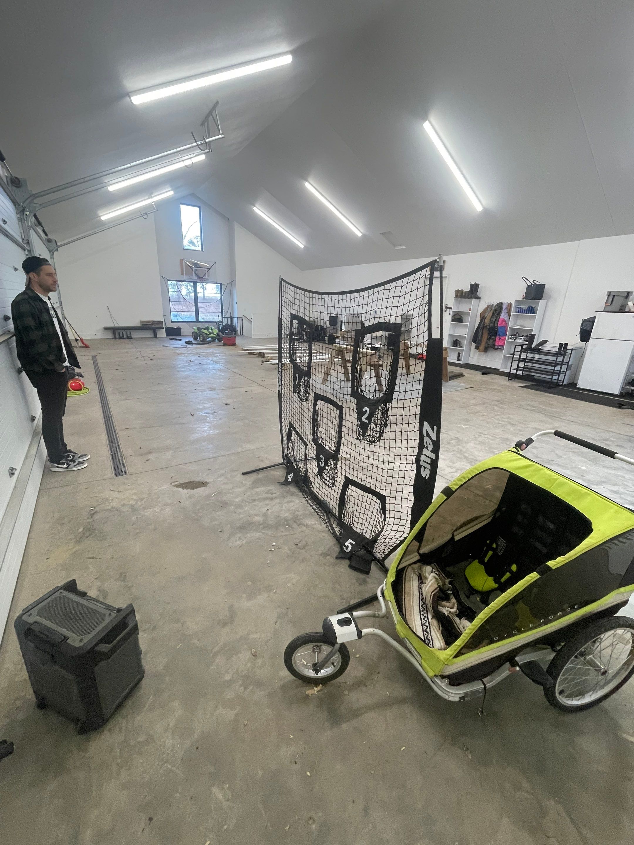 Epoxy Flake Garage Floor and Stair Coating in Sioux Falls by Select Painting, Coatings & Garage Cabinets
