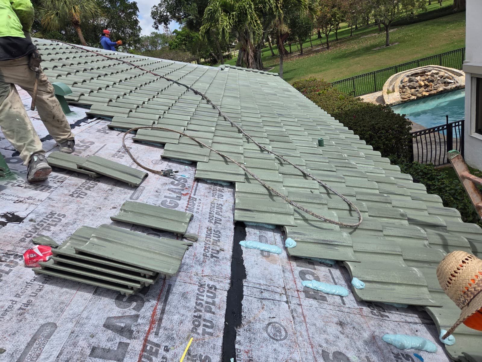 Residential Roofing Installation using Eagle Roofing Tile by BLUES BROTHERS ROOFING