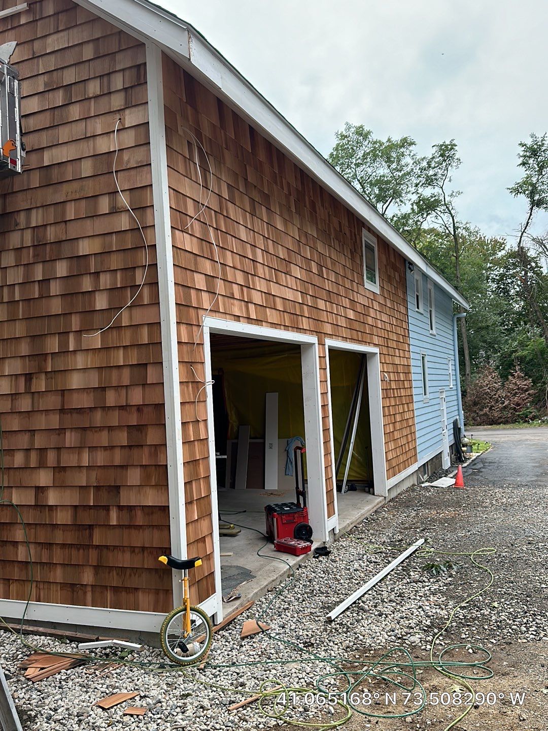 Siding Installation using Wood Shake by A Plus Exterior