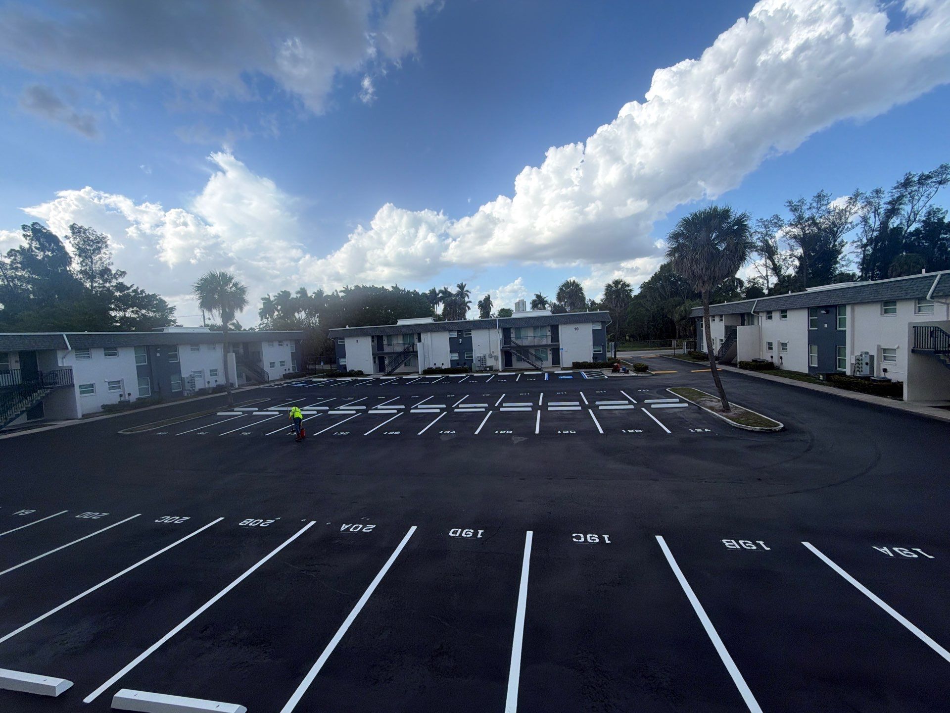 Fort Myers Apartment Complex Asphalt Sealcoating and Line Striping by Everline Coatings & Services - Southwest FL