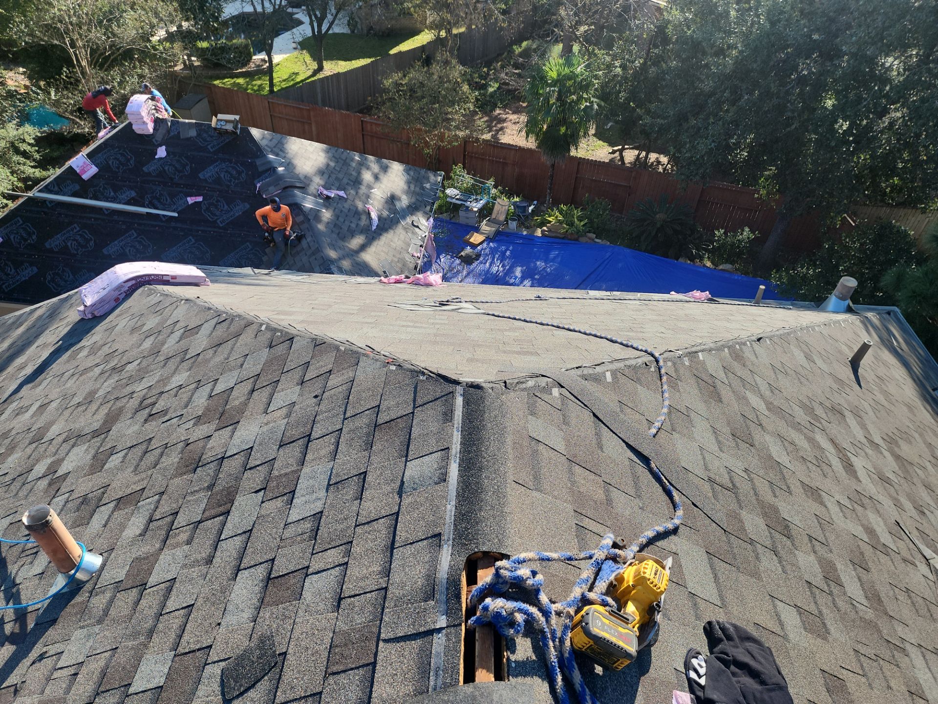 Residential Roofing Installation using Owen's Corning Duration (Lifetime) Shingles by Roof Repair Company