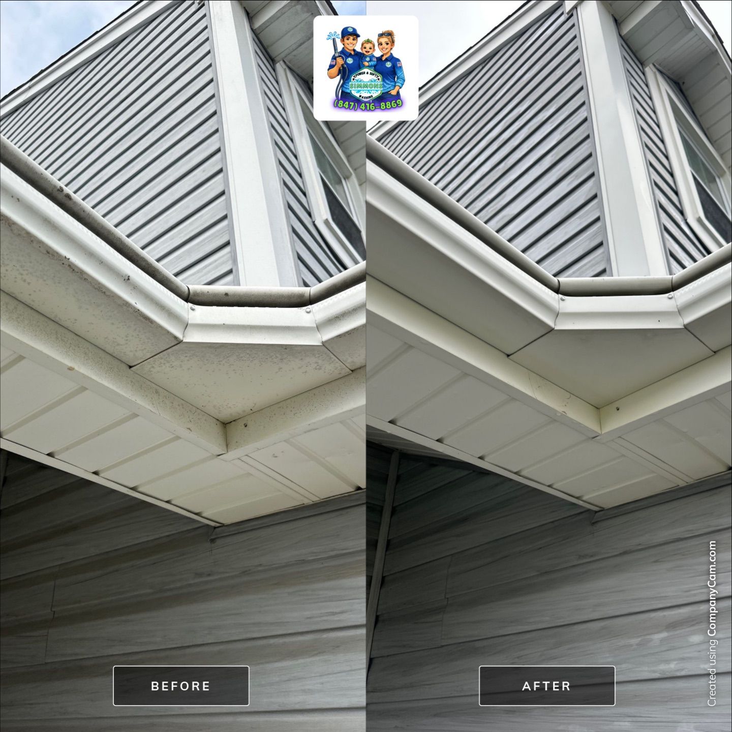 Crystal Lake Home Exterior Gutter and Siding Services by Simmons Power & Soft Washing