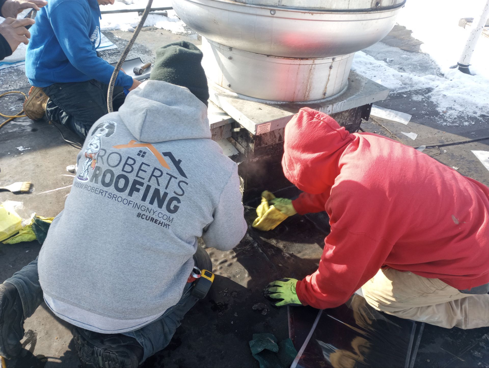 Commercial Roof Repair in Newburgh NY by roberts roofing