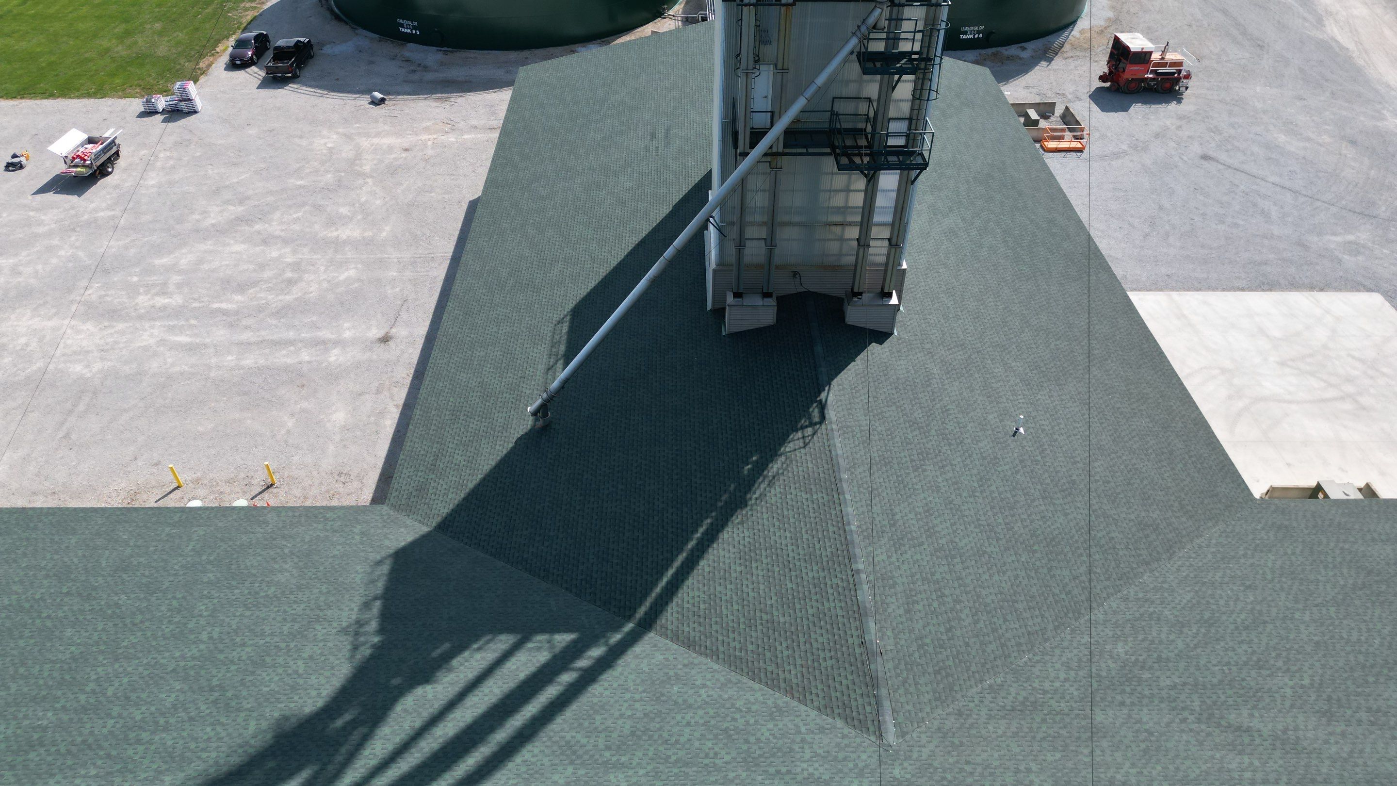 Commercial Roofing Installation using Timberline HDZ Shingles - Hunter Green by RoofX 