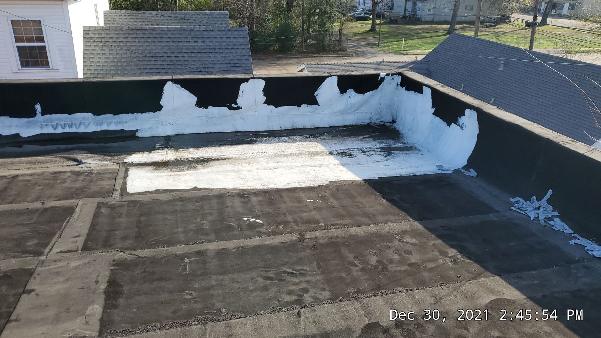 Commercial Roofing Installation using 50 mil PVC by Hostetler Roofing
