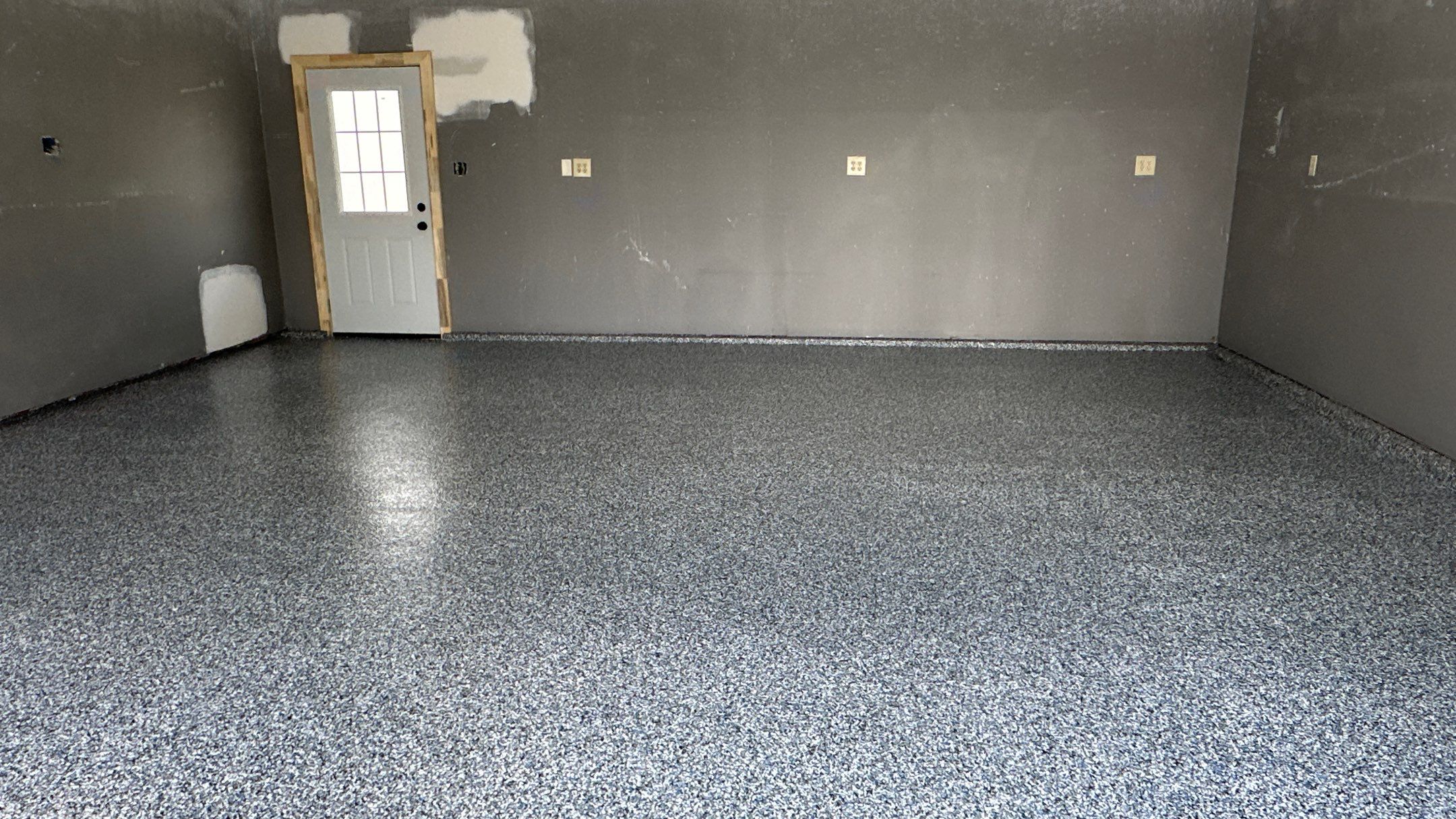 Kurt C. upgraded their garage floor with Banner Blue Flake  by Banner Garage