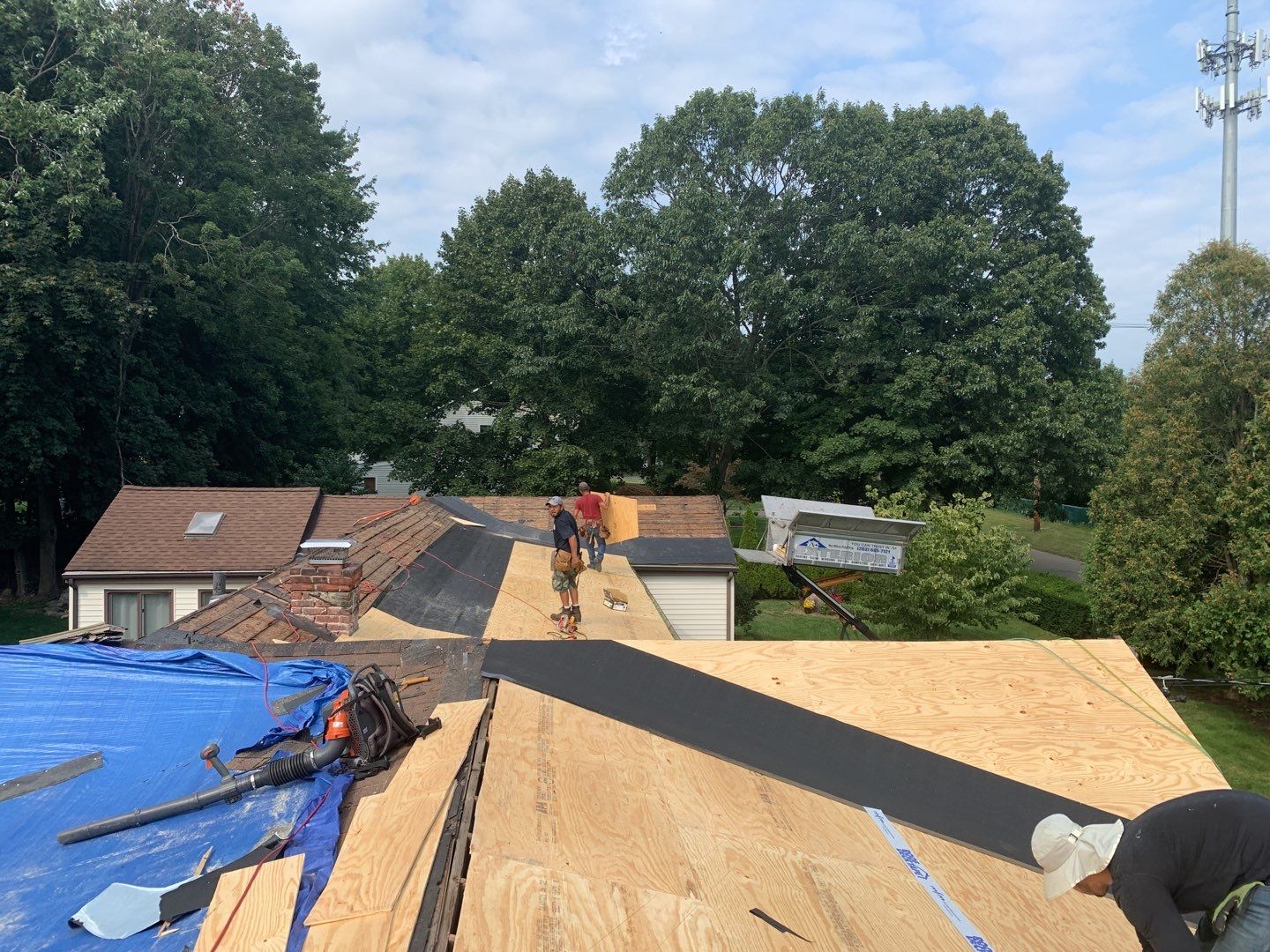 Residential Roofing Installation using Owens Corning Duration Brownwood by A Plus Exterior