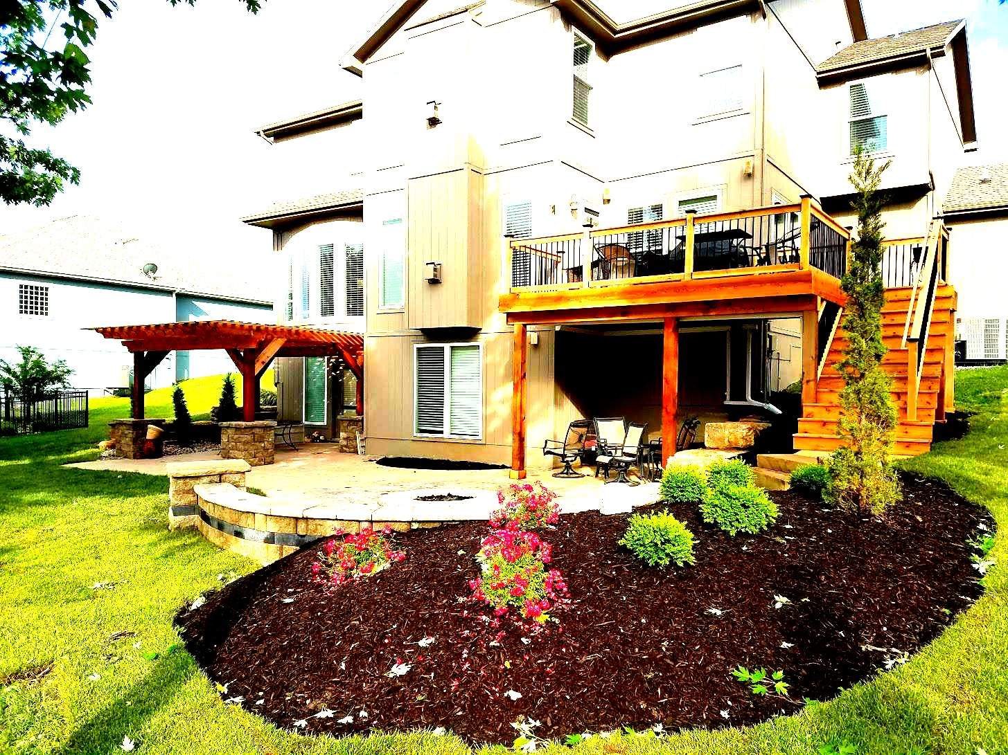 4 New Outdoor Living Areas by LAND ESCAPES LLC