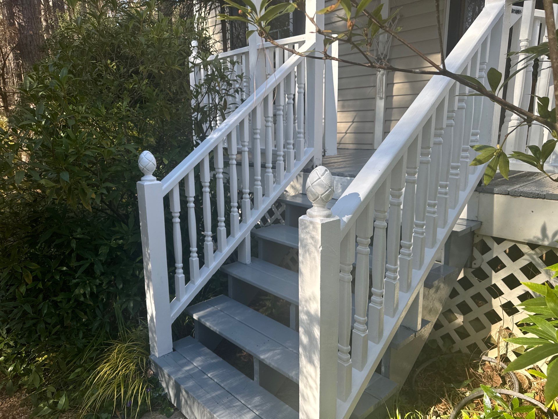 Deck staining by GonzalezPainters & Contractors Inc 