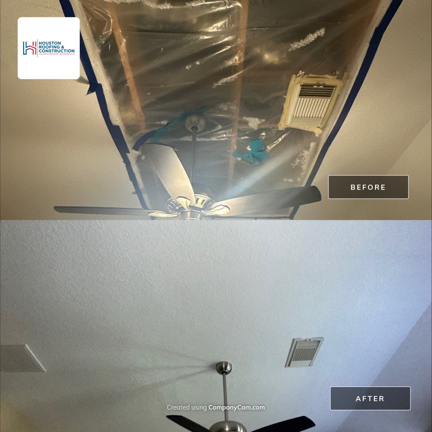 Roof Replacement, Interior Repair by Houston Roofing & Construction