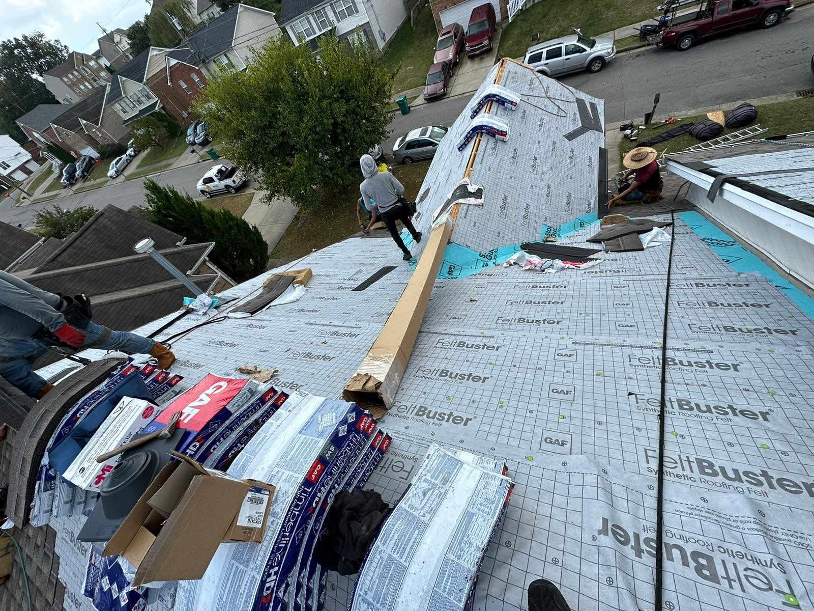 Residential Roofing Installation using GAF HDZ Roofing System  by Undersun Roofing 