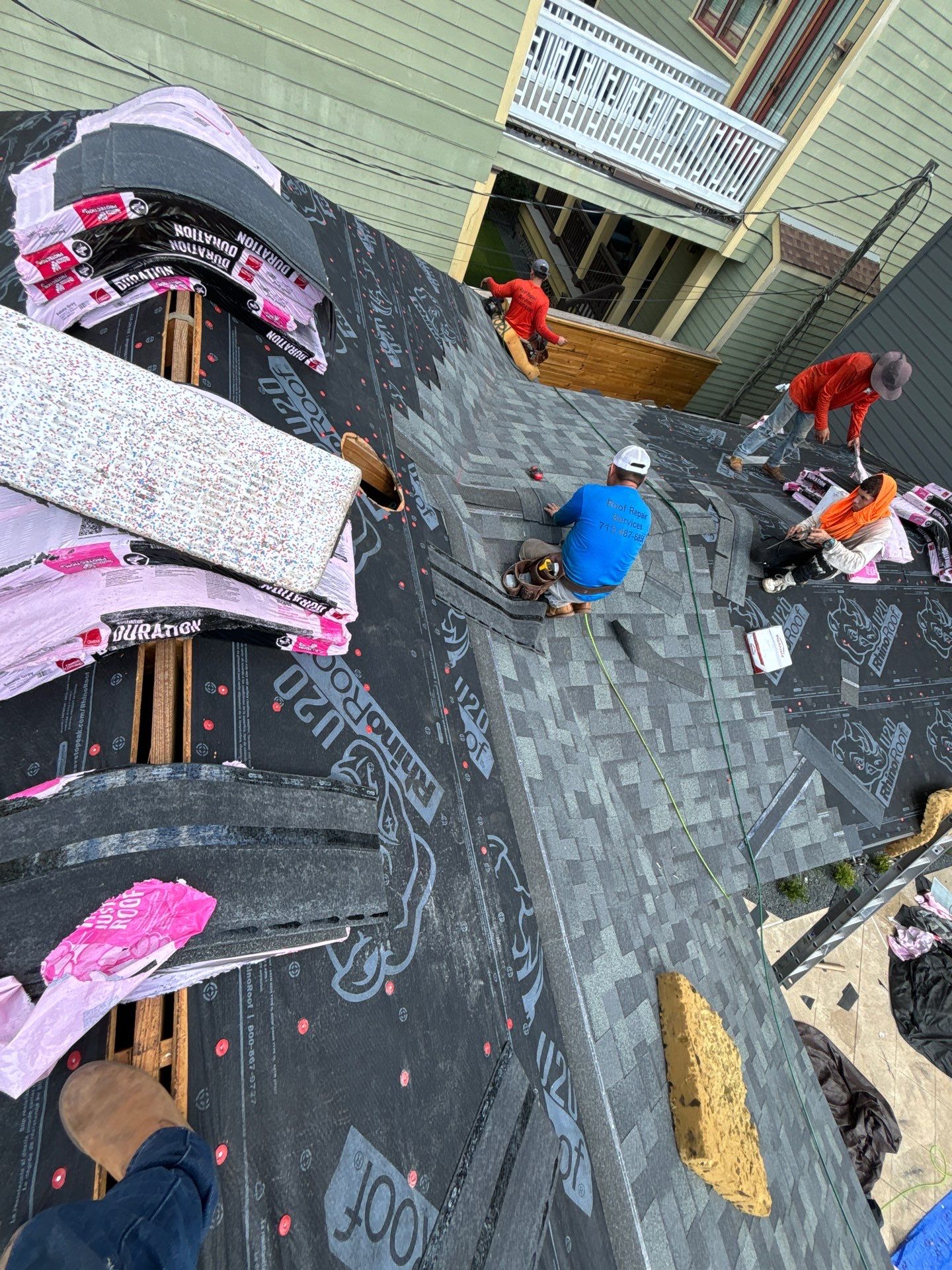 Residential Roofing Repair using Owen's Corning Duration (Lifetime) Shingles by Roof Repair Company