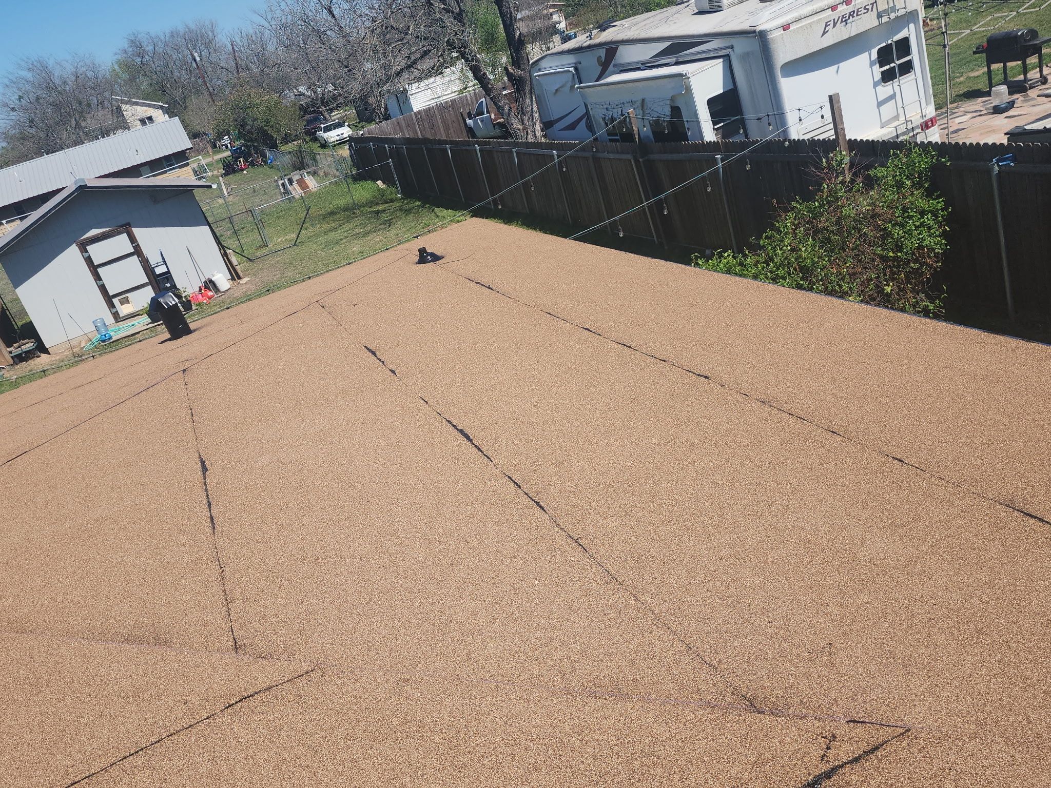 Torch down modified bitumen roof and full fascia "face-lift" in Elgin, TX by REPS Austin Area Roofer