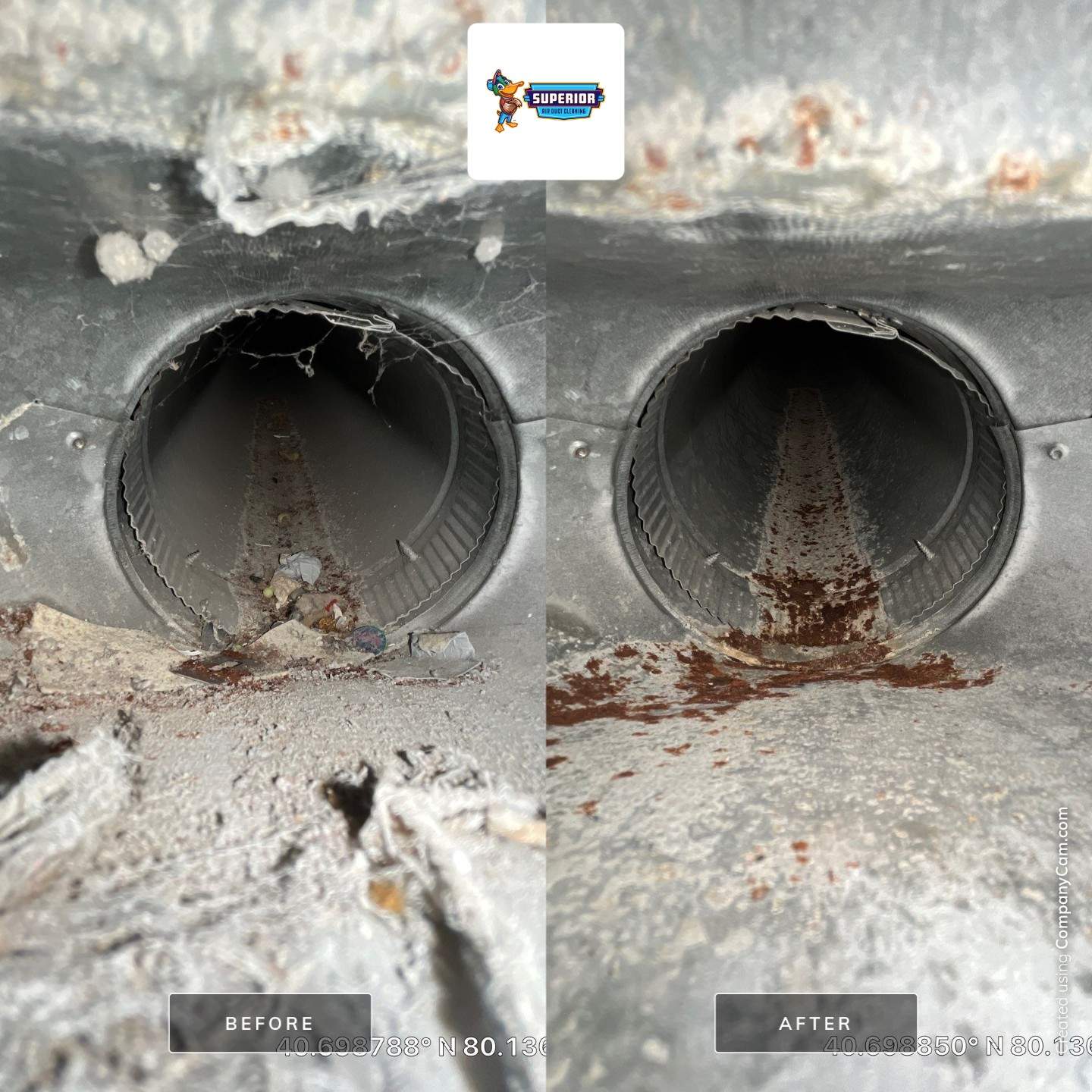 Air Duct Cleaning With a Vacuum Truck in Cranberry Township, PA by Superior Air Duct Cleaning
