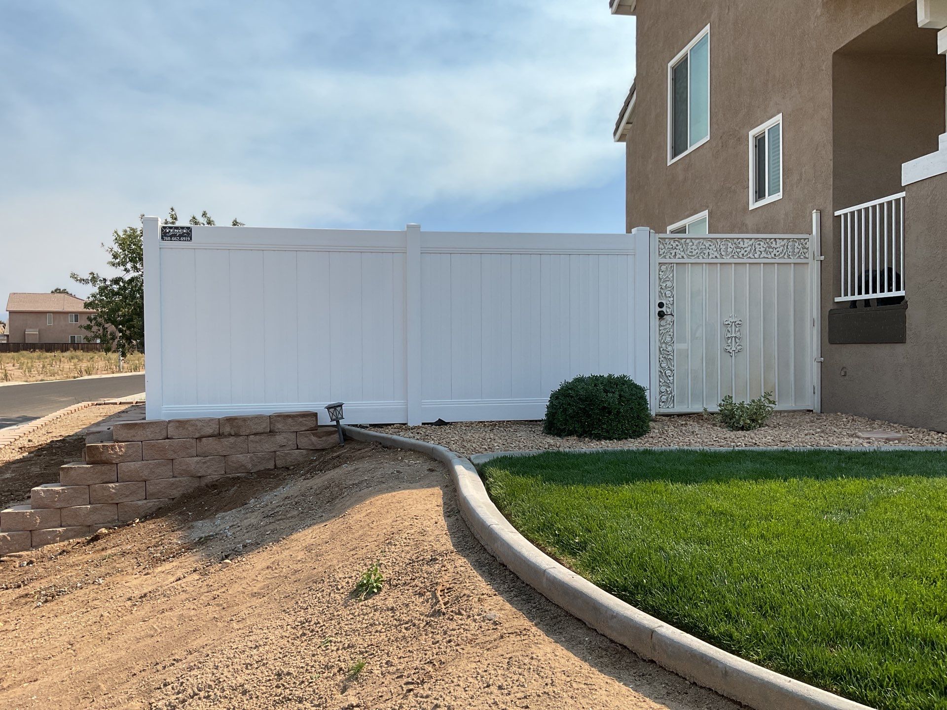 Fence Installation using Vinyl by Fence Guys Inc. 