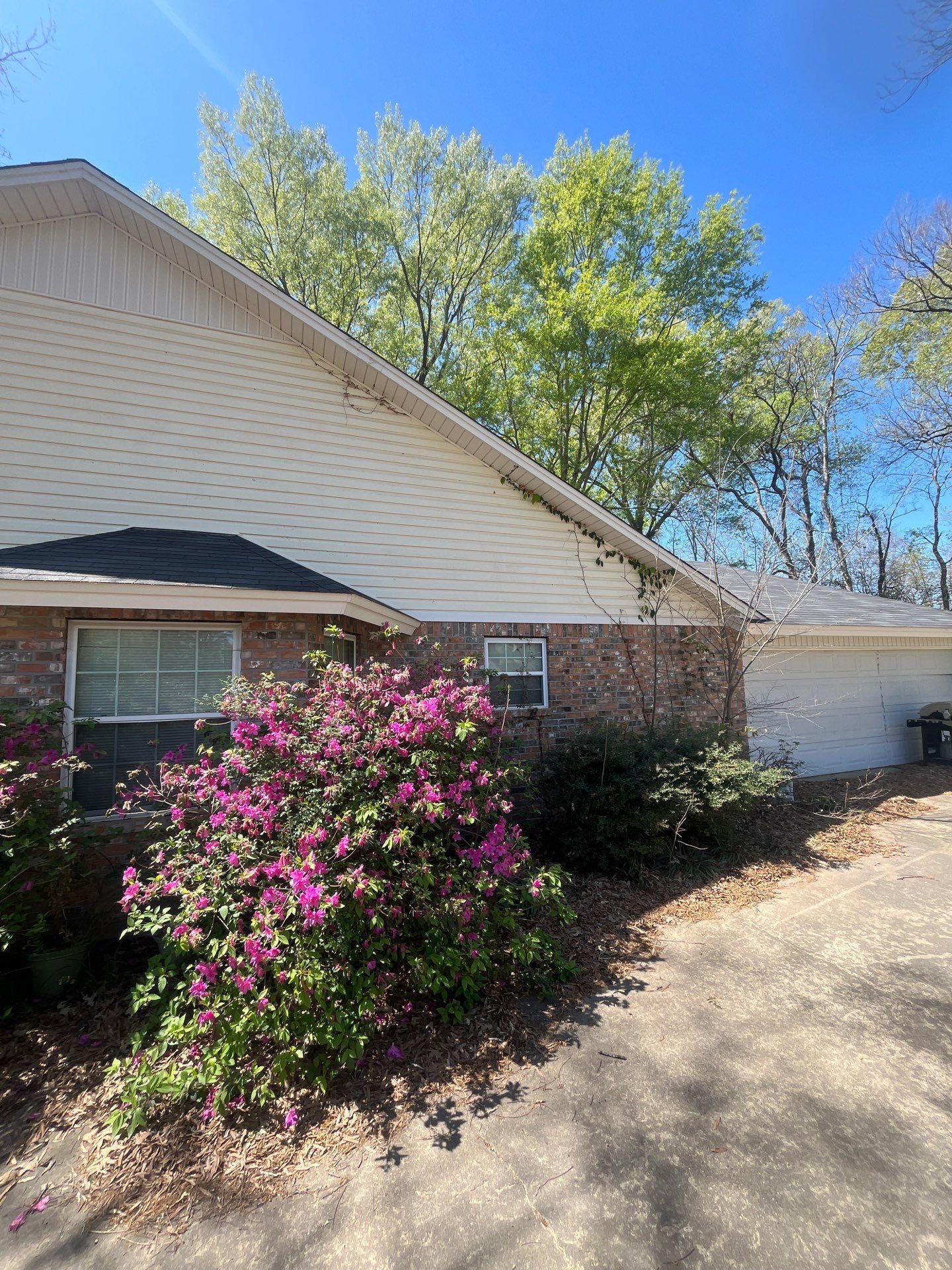 Residential Brick and Siding Exterior Renovation in Sterlington by College Bros Outdoor services