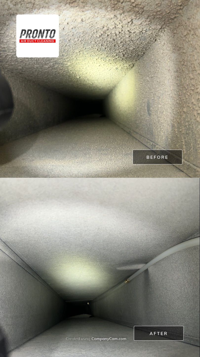 Air duct cleaning using Hypervac by Pronto Air Duct Cleaning