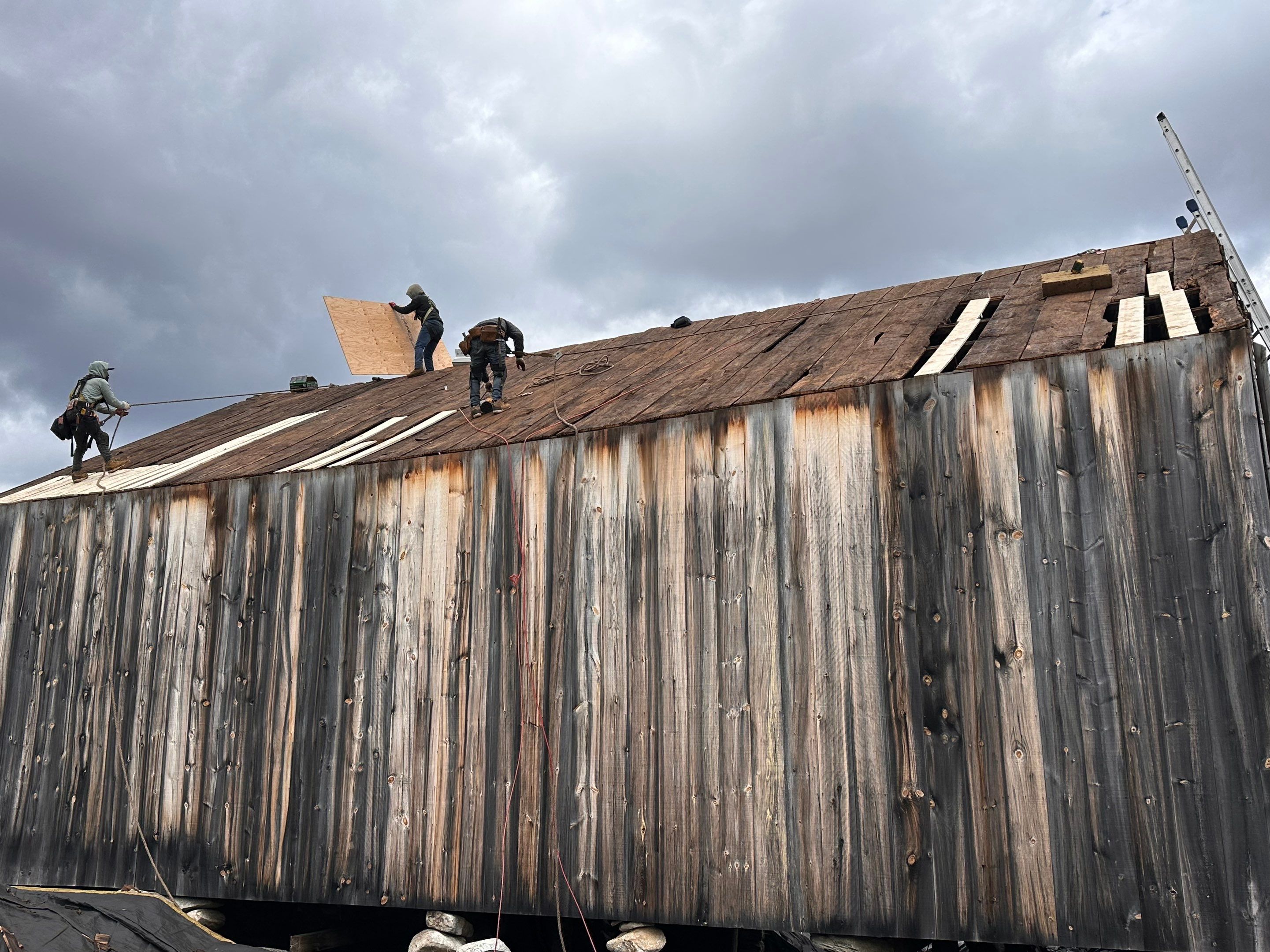 Barn in Derry, NH — this one came with some serious challenges. by Tall pine roofing