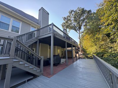 Multi-Level Deck Exterior Painting and Staining in Stonecrest