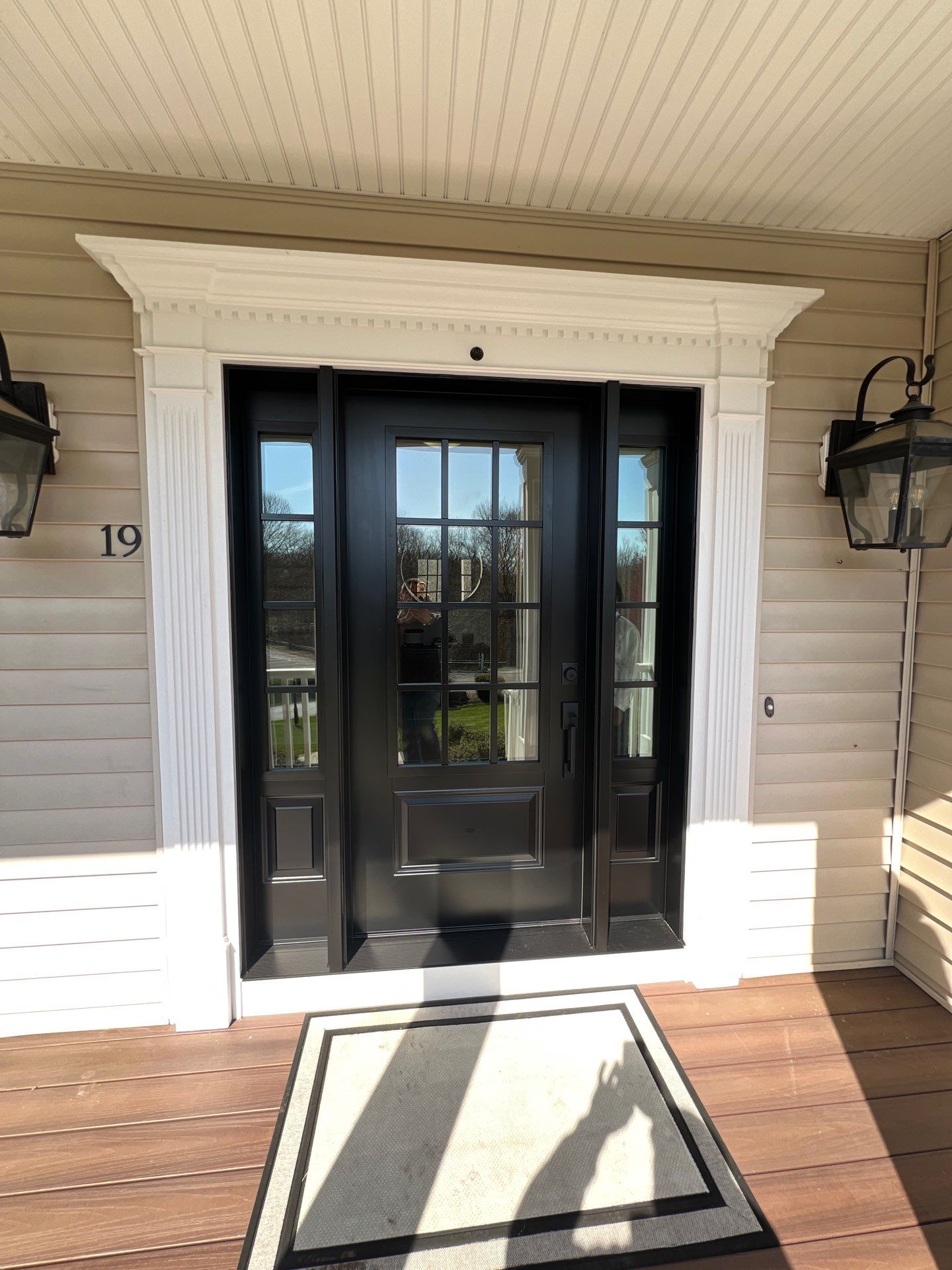 Entry door transformation  by DiGiorgi Roofing and Siding Inc
