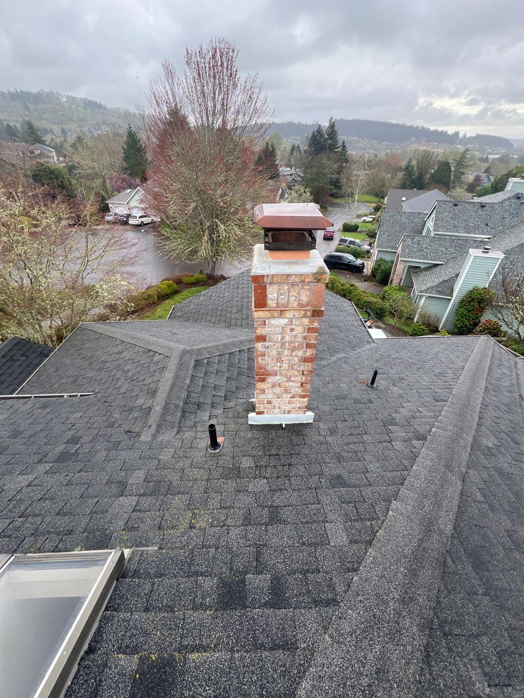 Residential Roofing Installation using IKO Dynasty (Color: Granite Black) by Orezona Building & Roofing Company, Inc.