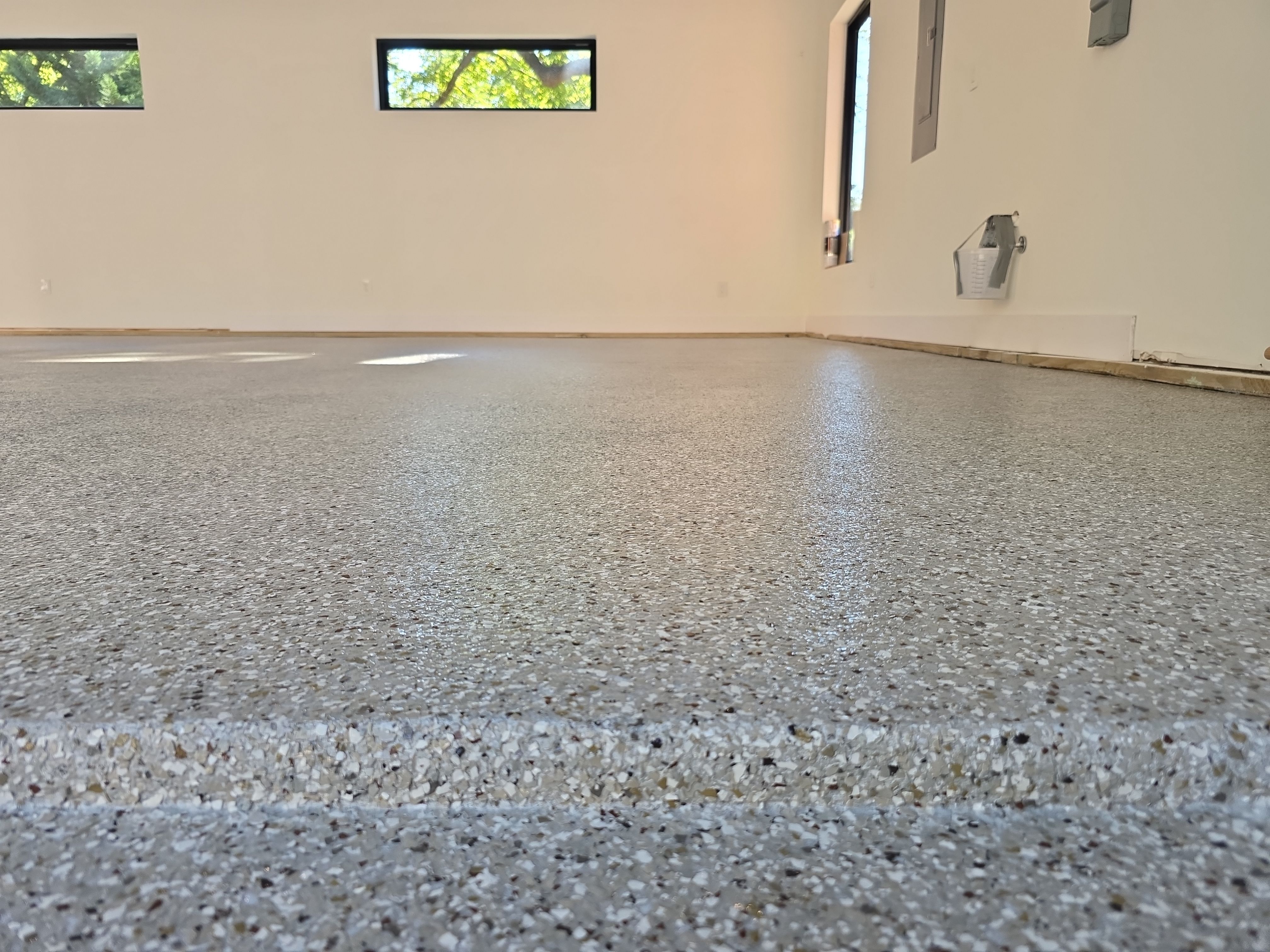 Garage using Creekbed by Elite Floor Solutions