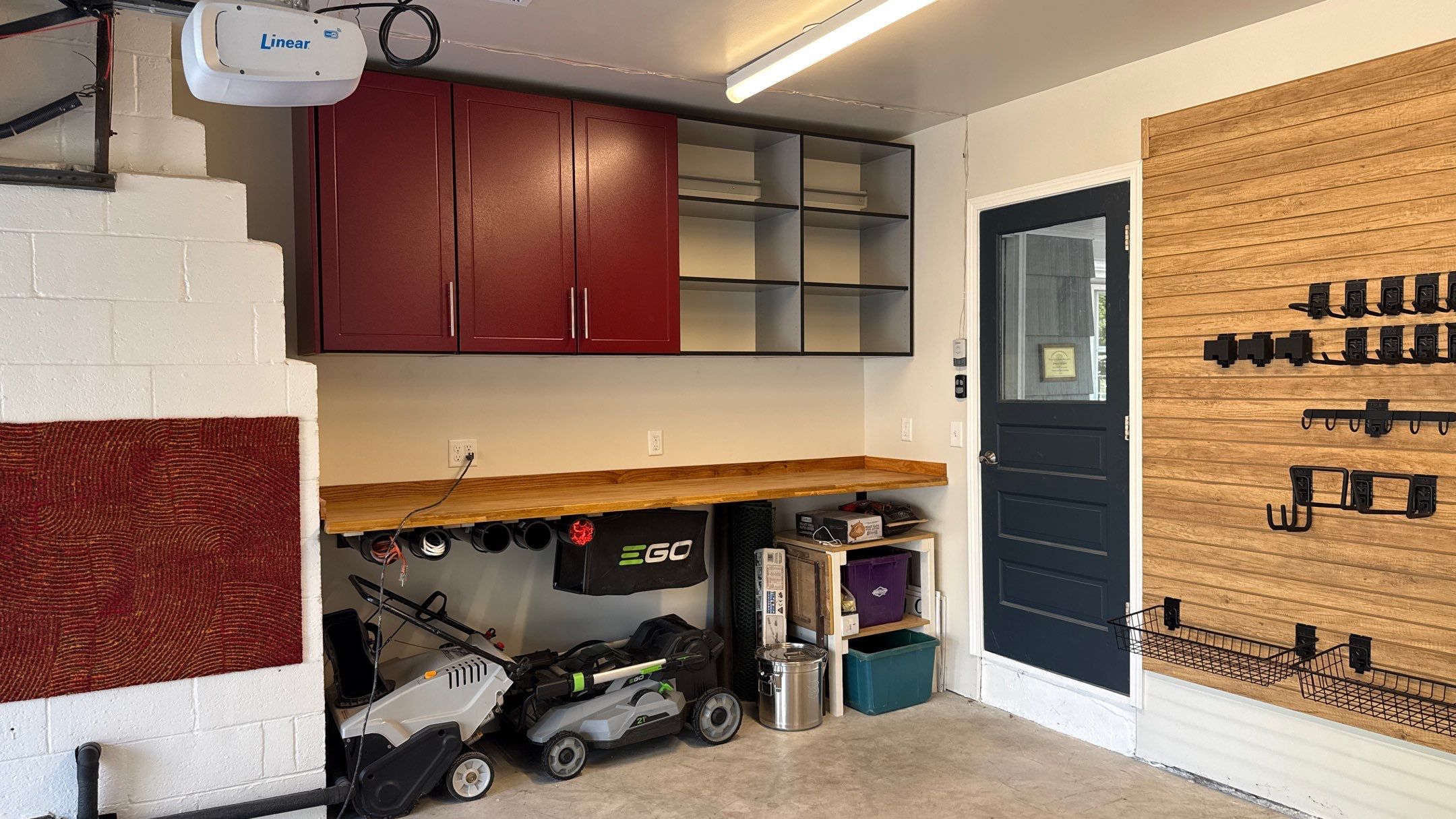 Custom Garage Storage and Slatwall Installation in Prairie Village by Banner Garage