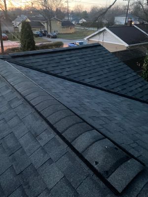 Residential Roofing Installation using Ownens Corning Duration Brownwood