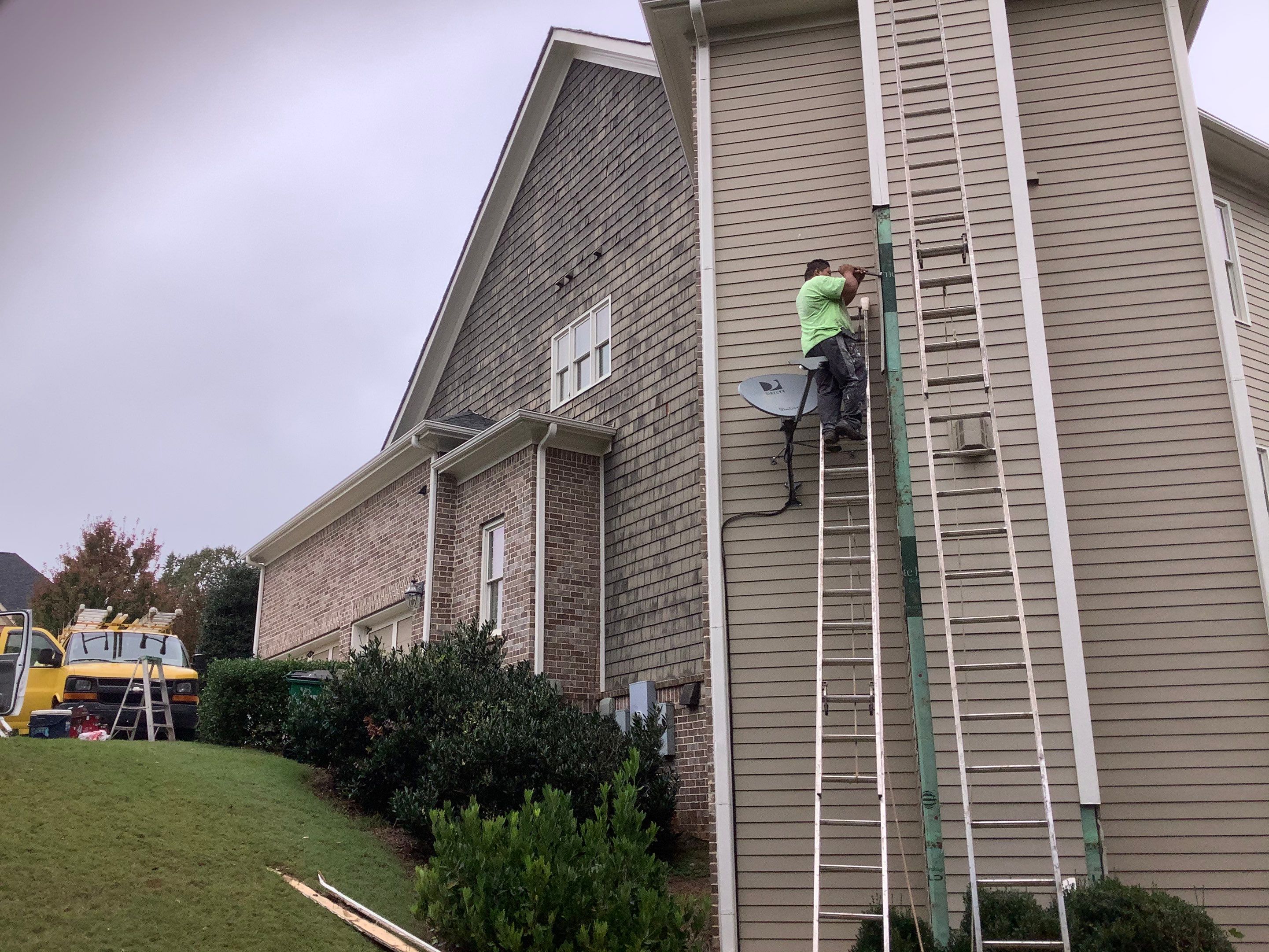 Exterior Painting and Trim Restoration for Marietta Residence by Swift Home Renovations