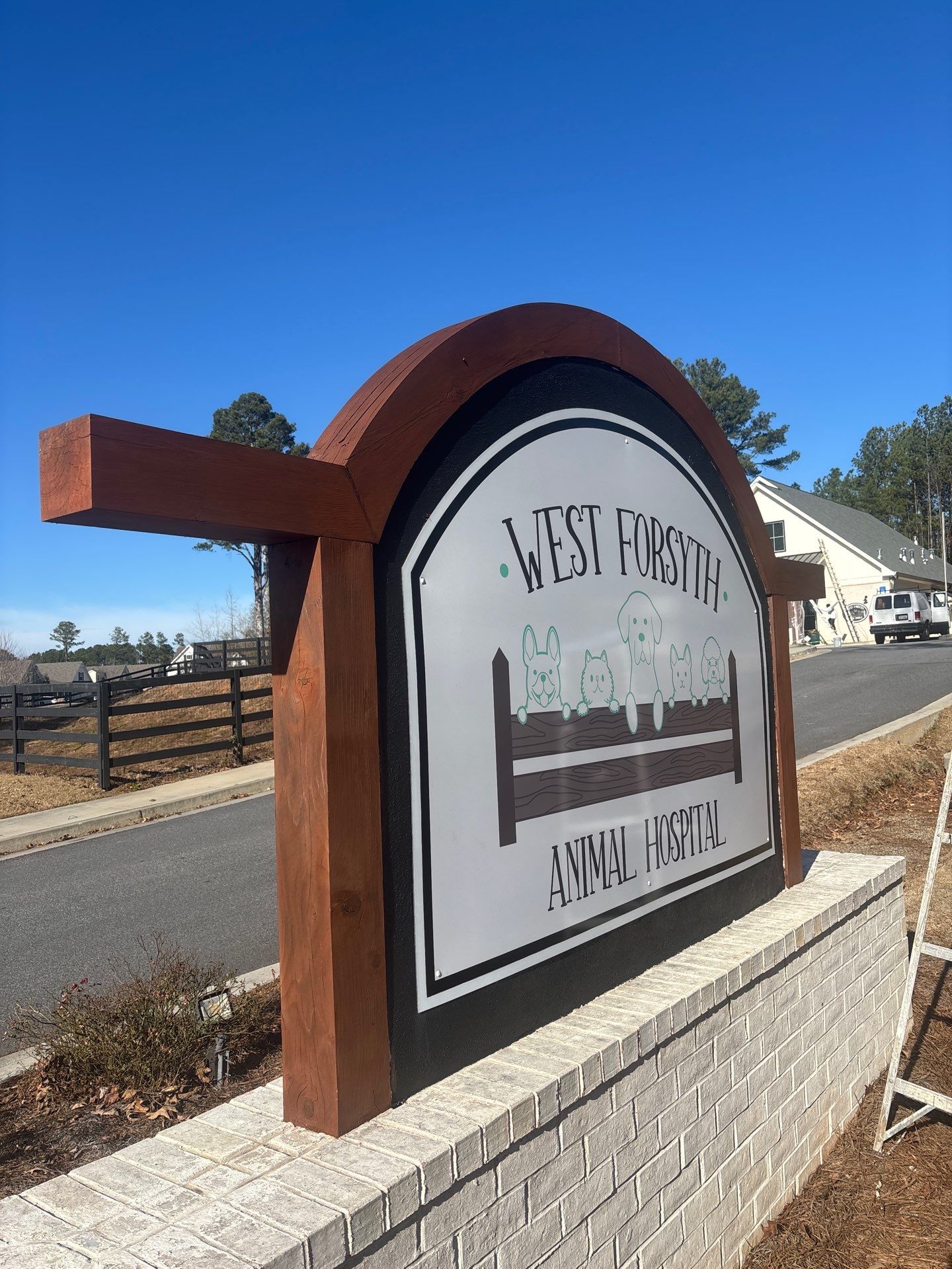 Exterior Remodel for West Forsyth Animal Hospital by Five Star Painting