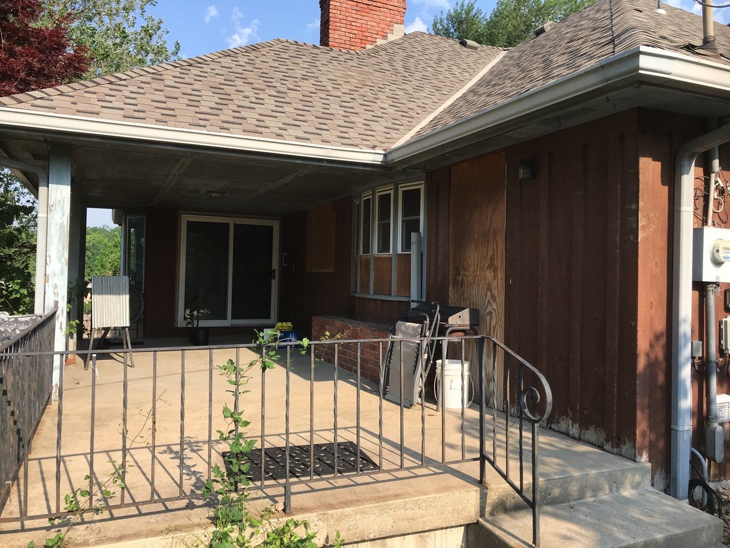 New white siding with Black trim by EEC  Windows, Siding & Roofing 