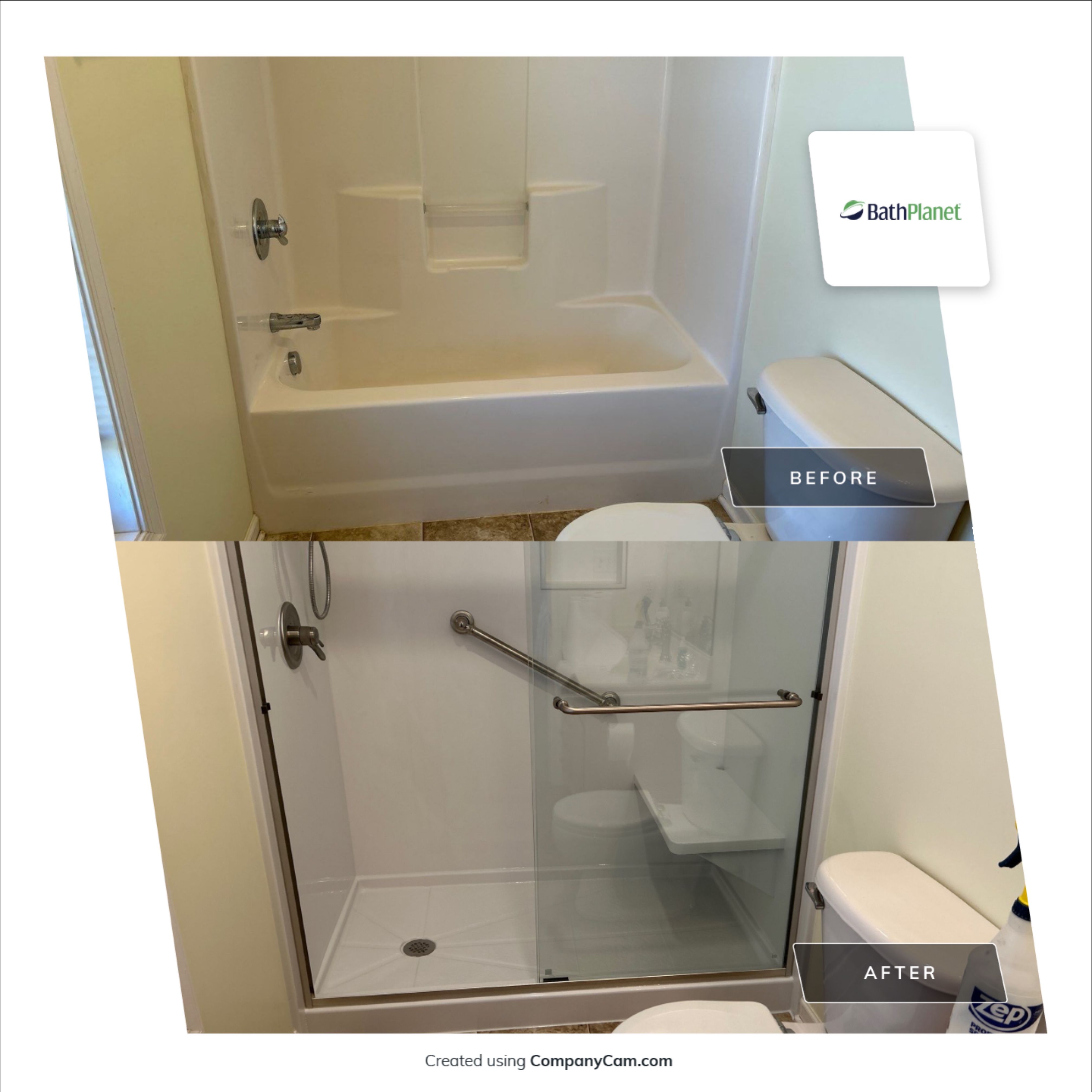 Tub to Shower by BathPlanet SW Virginia