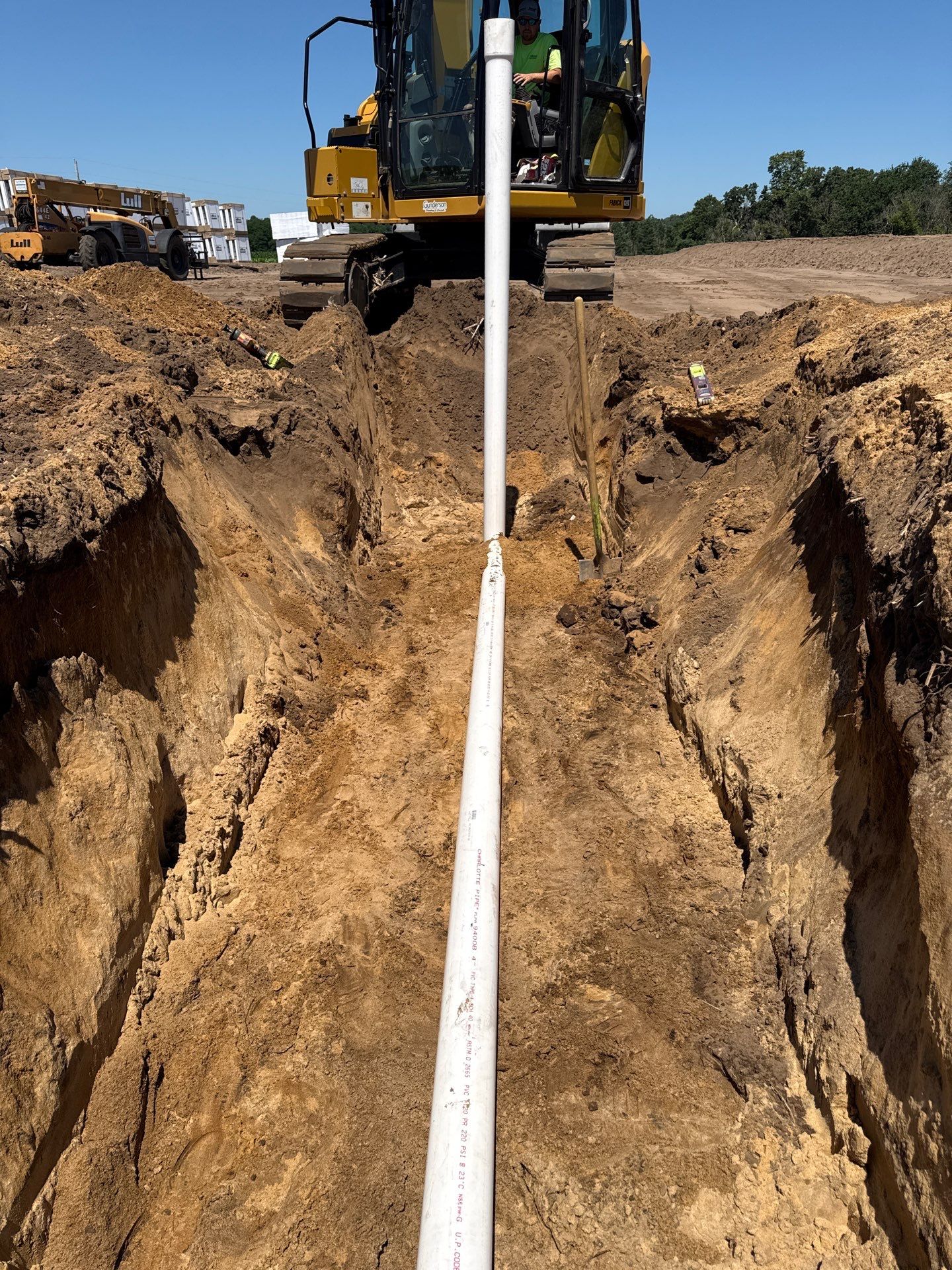 Excavation and Underground Plumbing Installation in Gilmanton, Wisconsin by Gunderson Plumbing & Concrete LLC