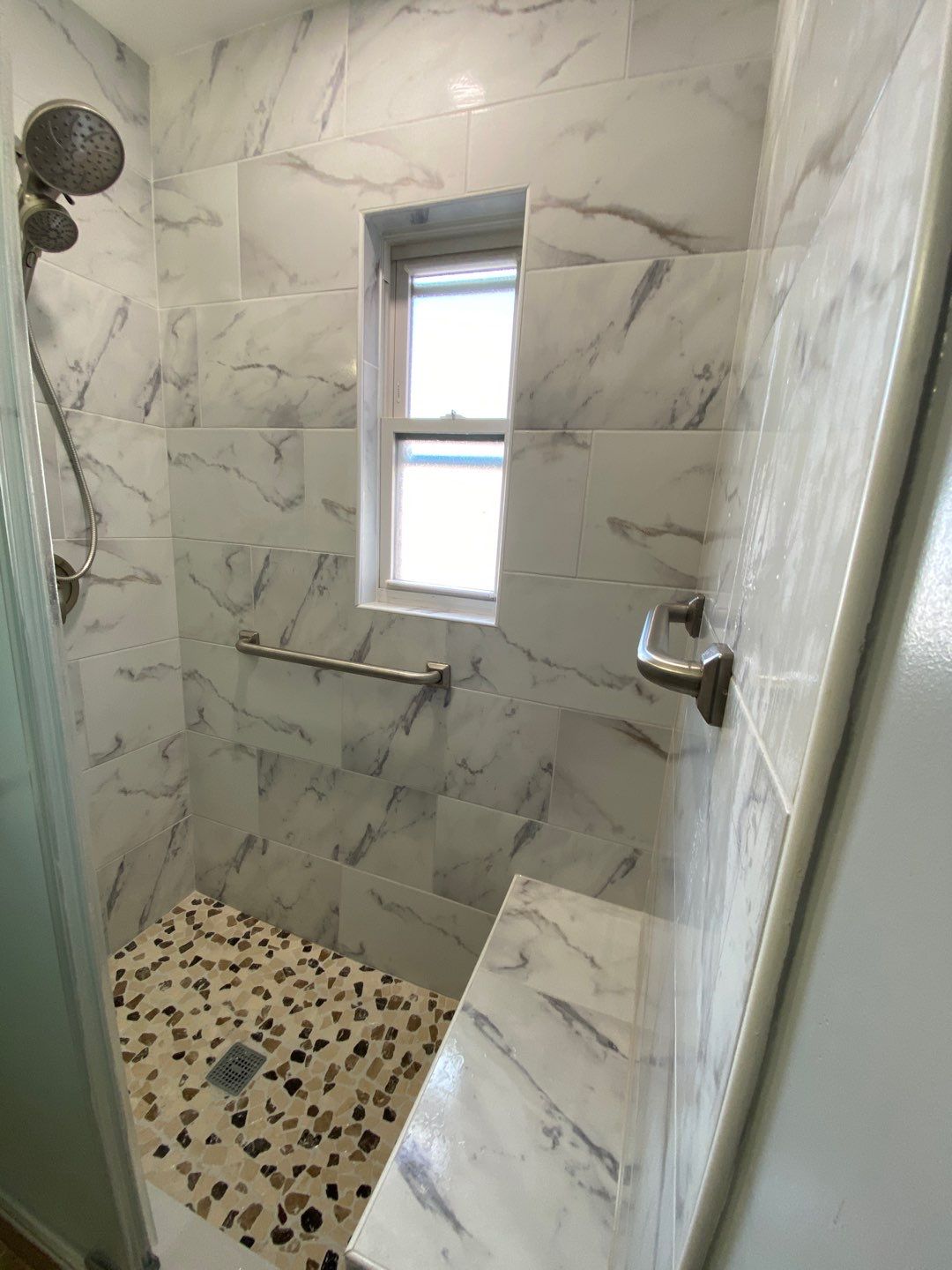 Bathroom Remodel using new construction by Jesus Master Handyman LLC 
