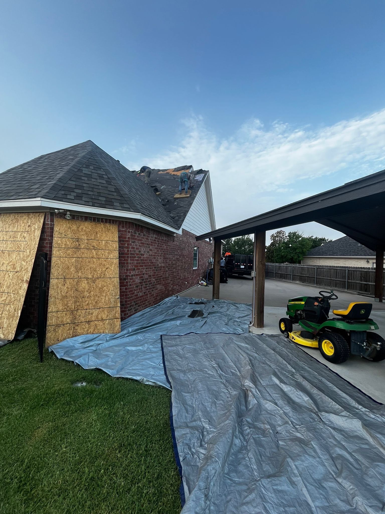 Project in Cleburne by Lonestar Roofing and Restoration LLC.