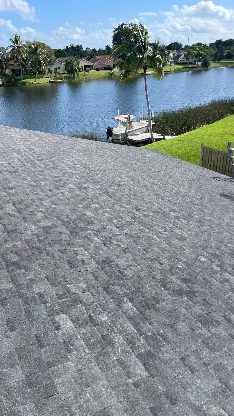 Residential Shingle Roof Installation and Decking Replacement in Delray Beach by AJF ROOFING INC