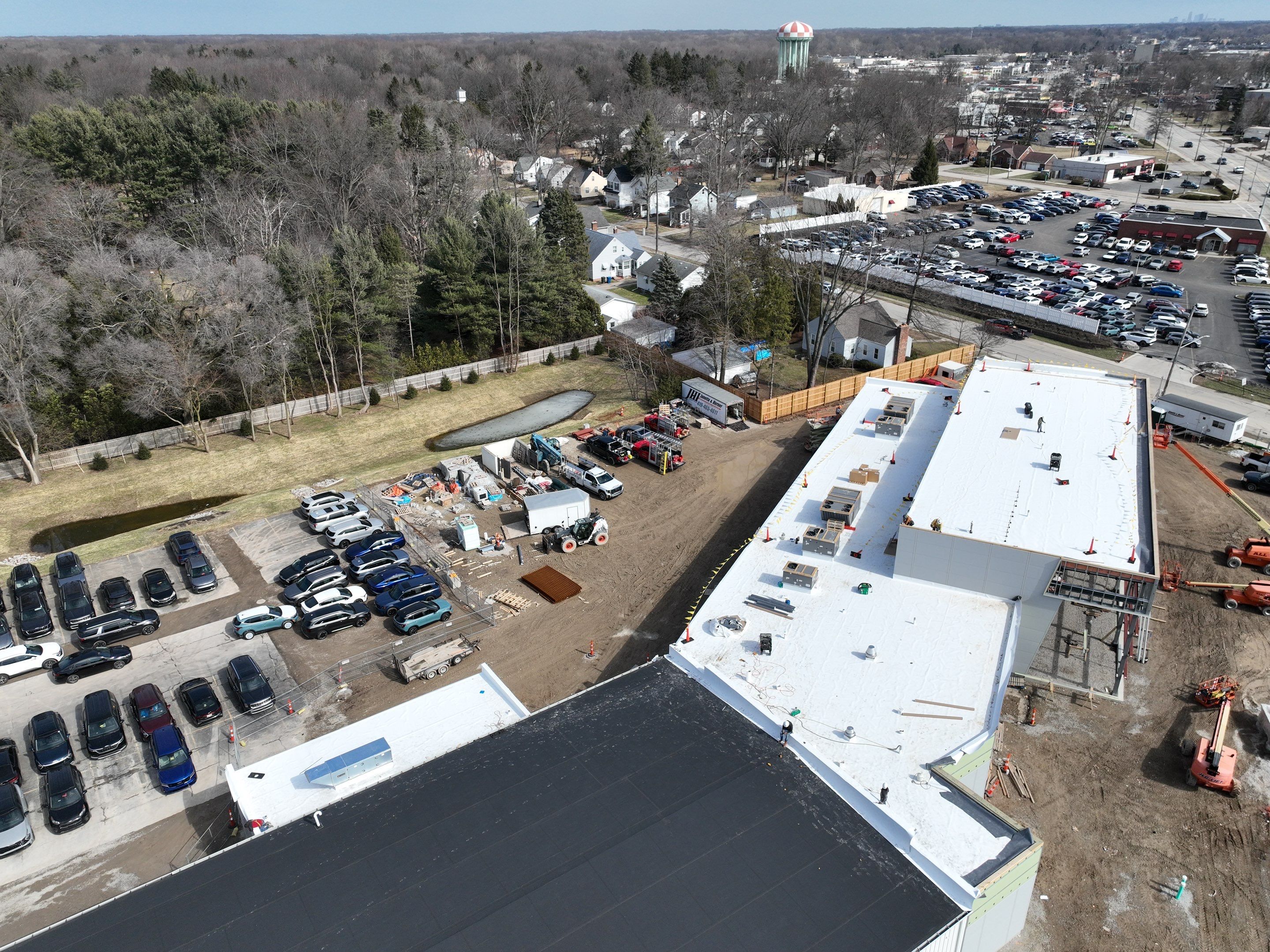 Project in North Olmsted by Commercial Roofing and Coating Systems 