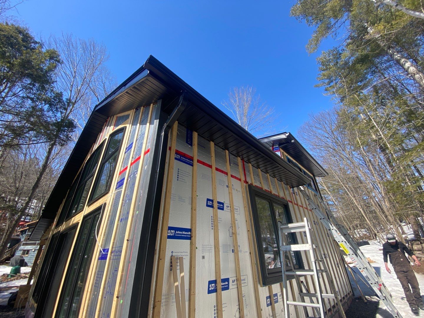 New Home Construction using 16" Standing Seam Panels by Jay Carter Roofing & Sheet Metal
