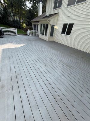 Gutter Cleaning in Mount Olive, NJ — Gallo Bros job photo