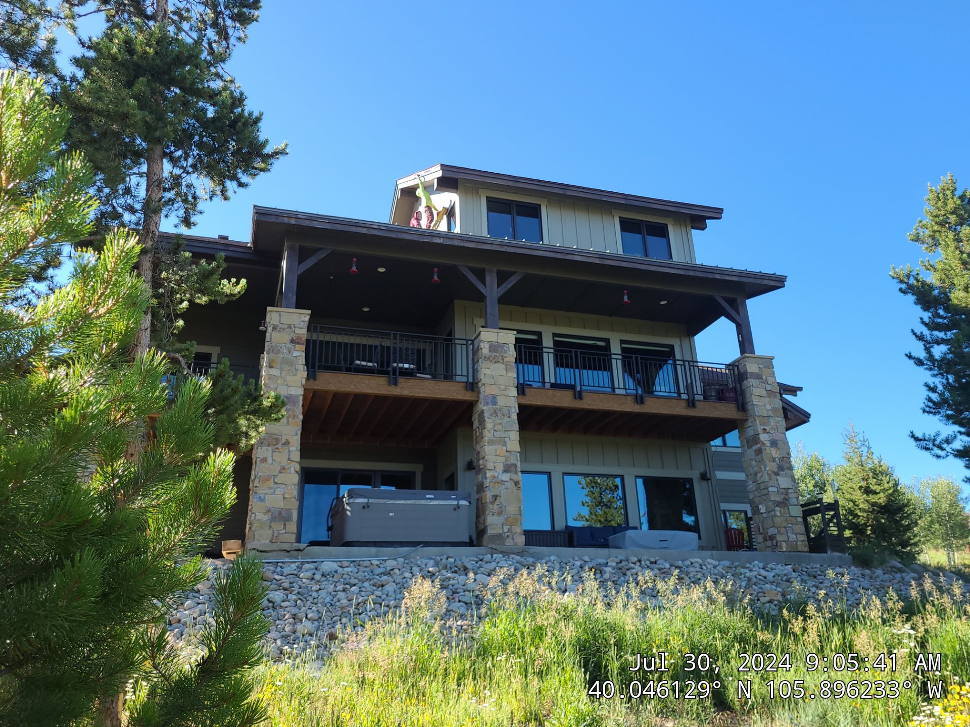 Exterior Painting Using Stain by Wheatley Creek Services
