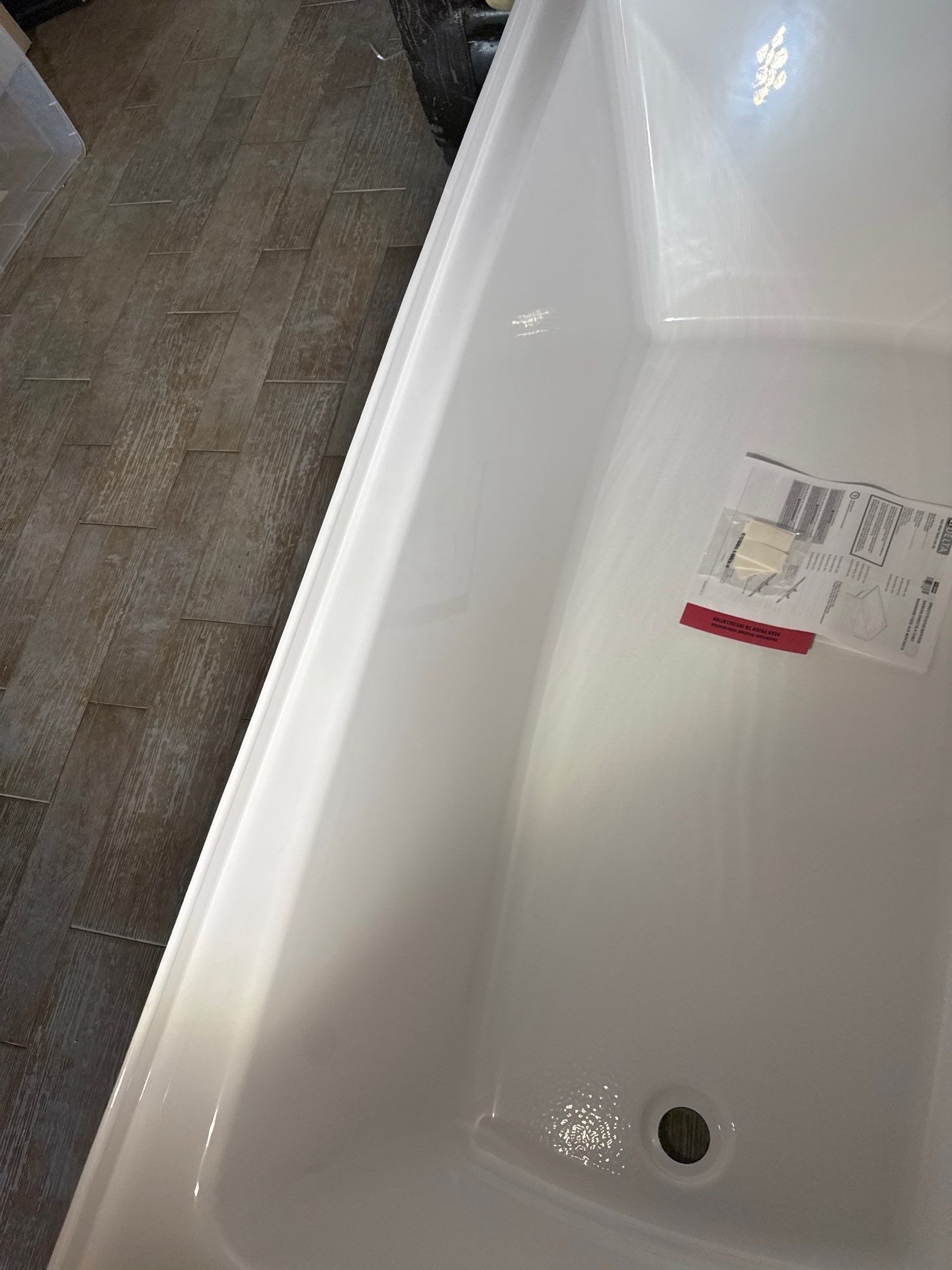 Shower Tub Installation with Underground Plumbing by Us Plumbing 